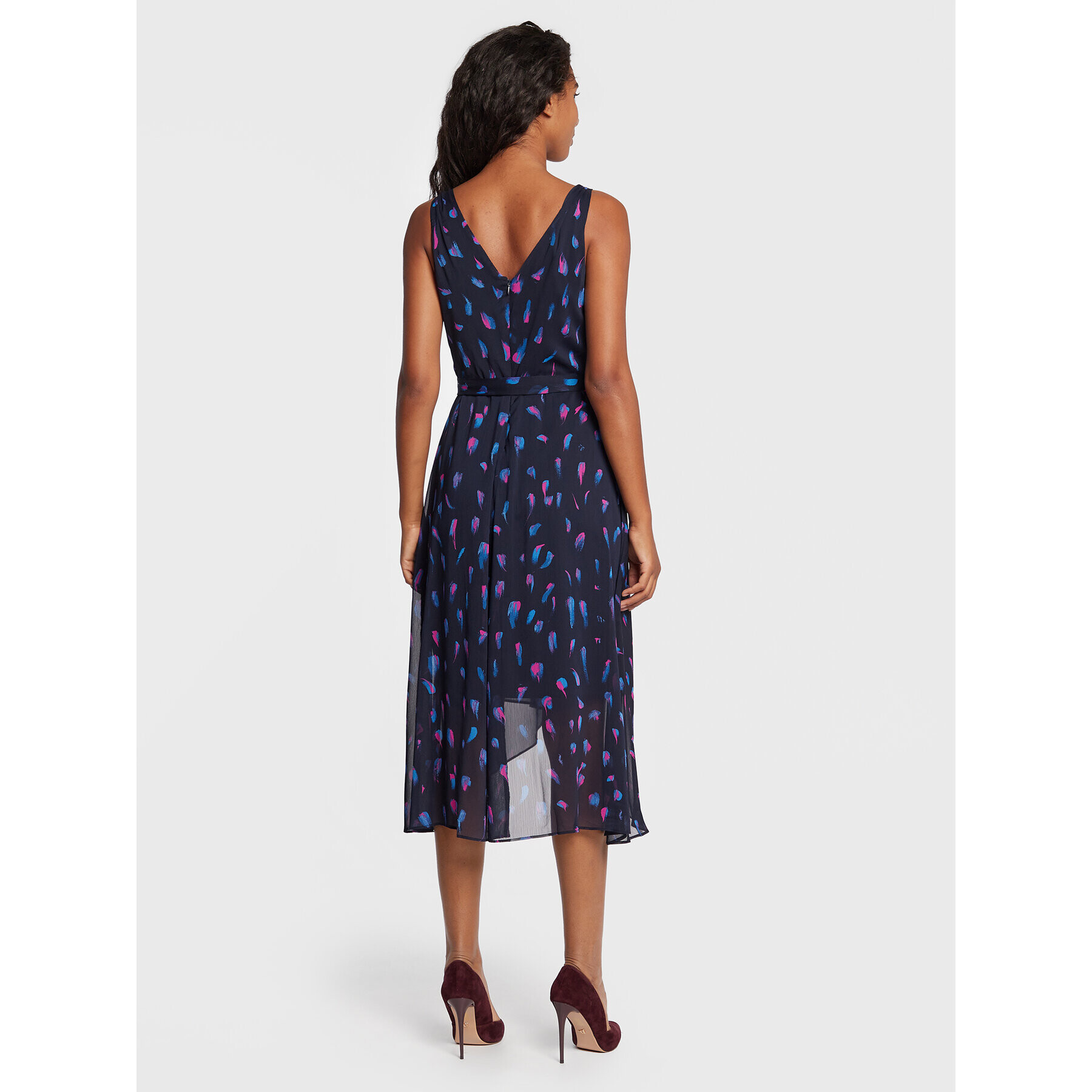 DKNY Rochie de vară DD2ER859 Bleumarin Regular Fit - Pled.ro