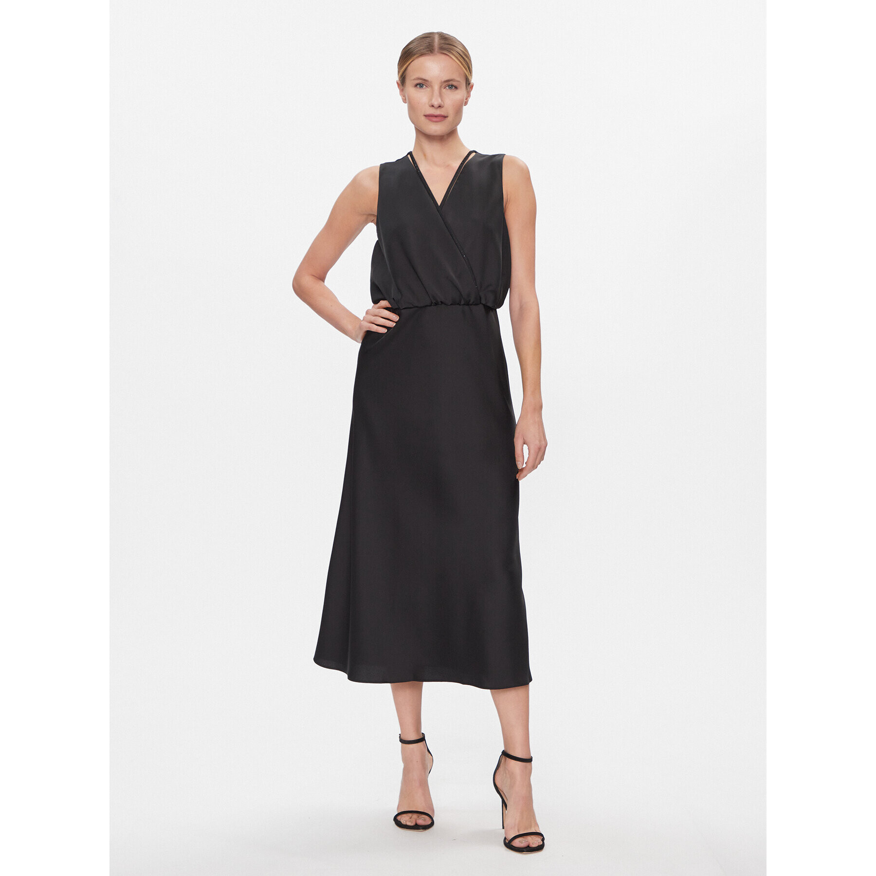 DKNY Rochie cocktail P3JBNV06 Negru Regular Fit - Pled.ro