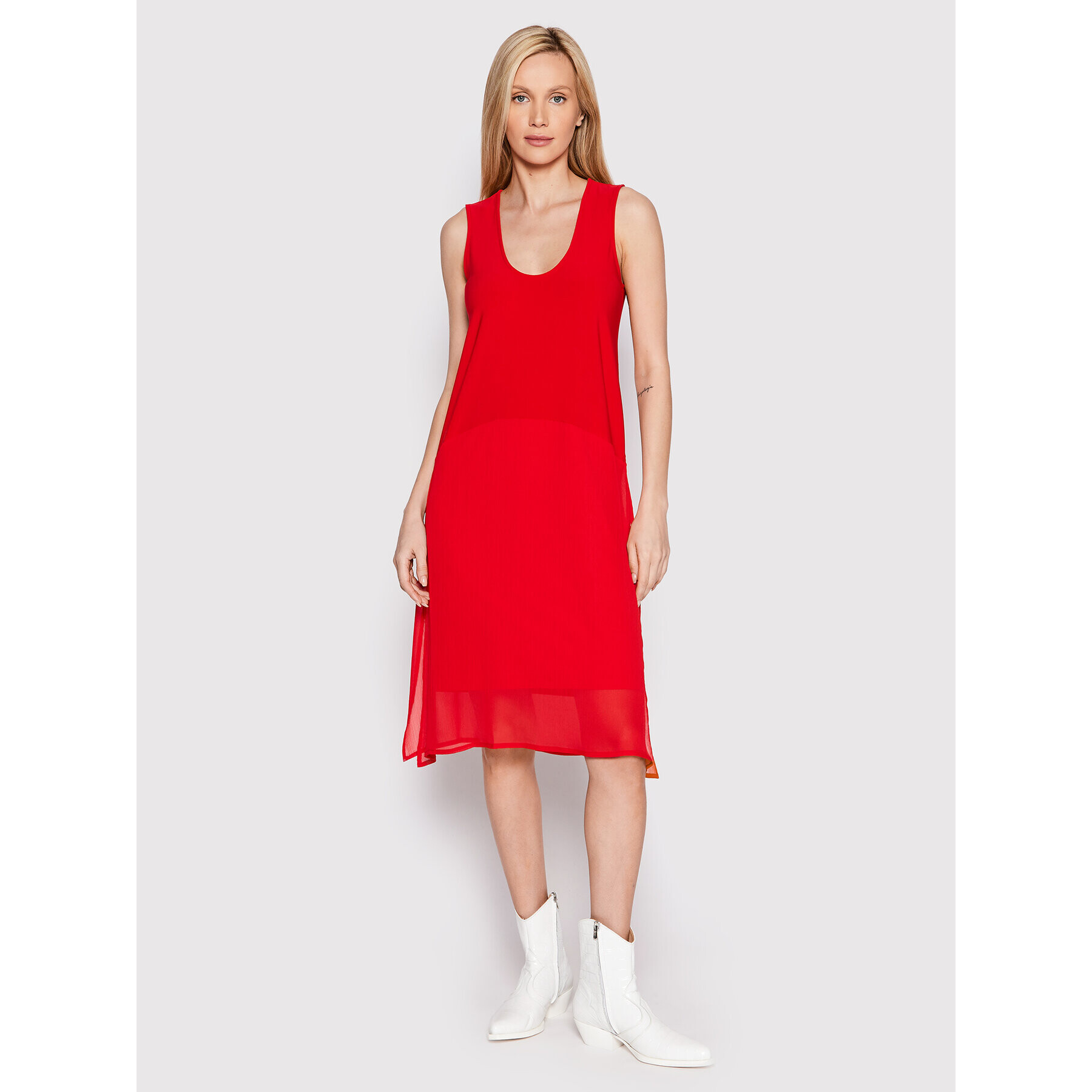 DKNY Rochie de vară P22DAEJR Roșu Regular Fit - Pled.ro