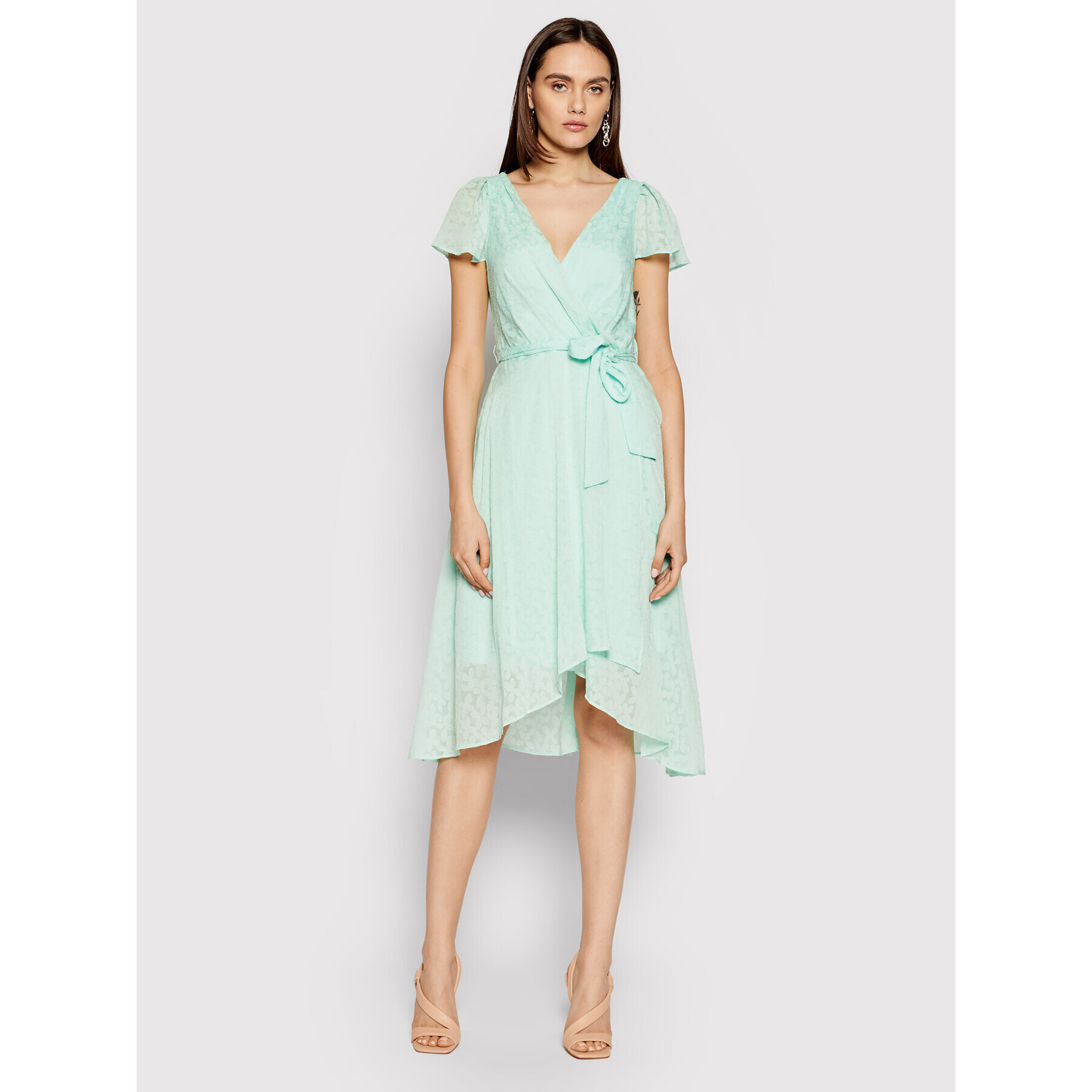 DKNY Rochie de zi DD1BD154 Verde Regular Fit - Pled.ro