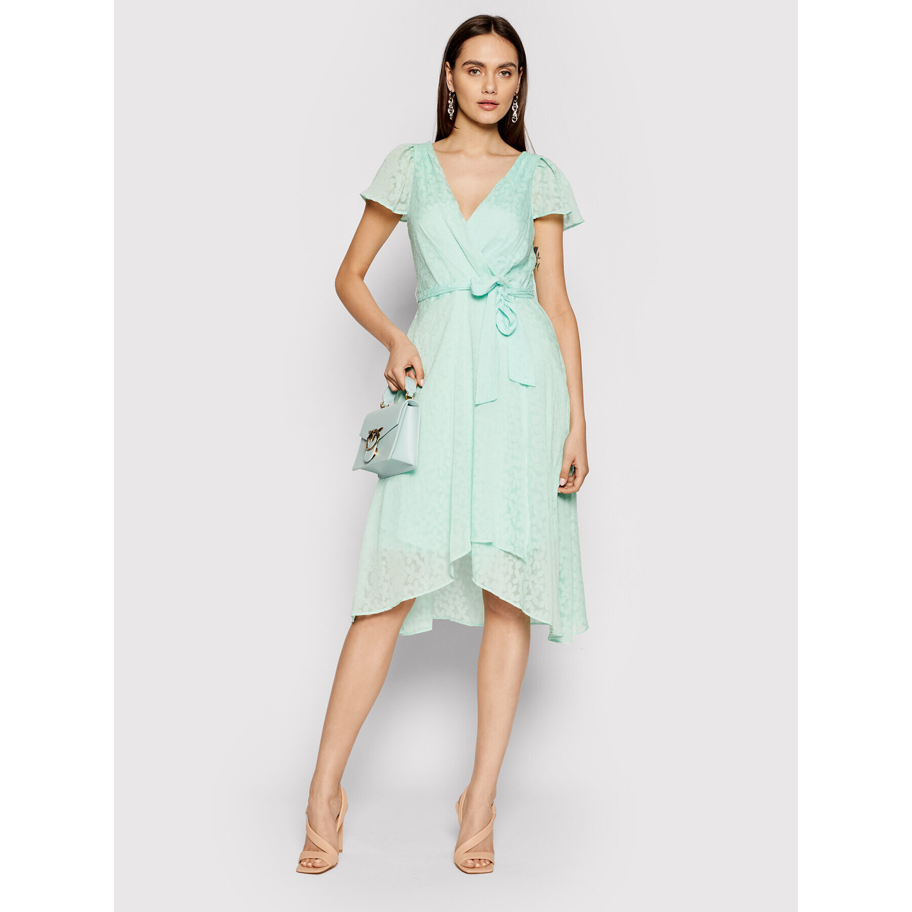 DKNY Rochie de zi DD1BD154 Verde Regular Fit - Pled.ro