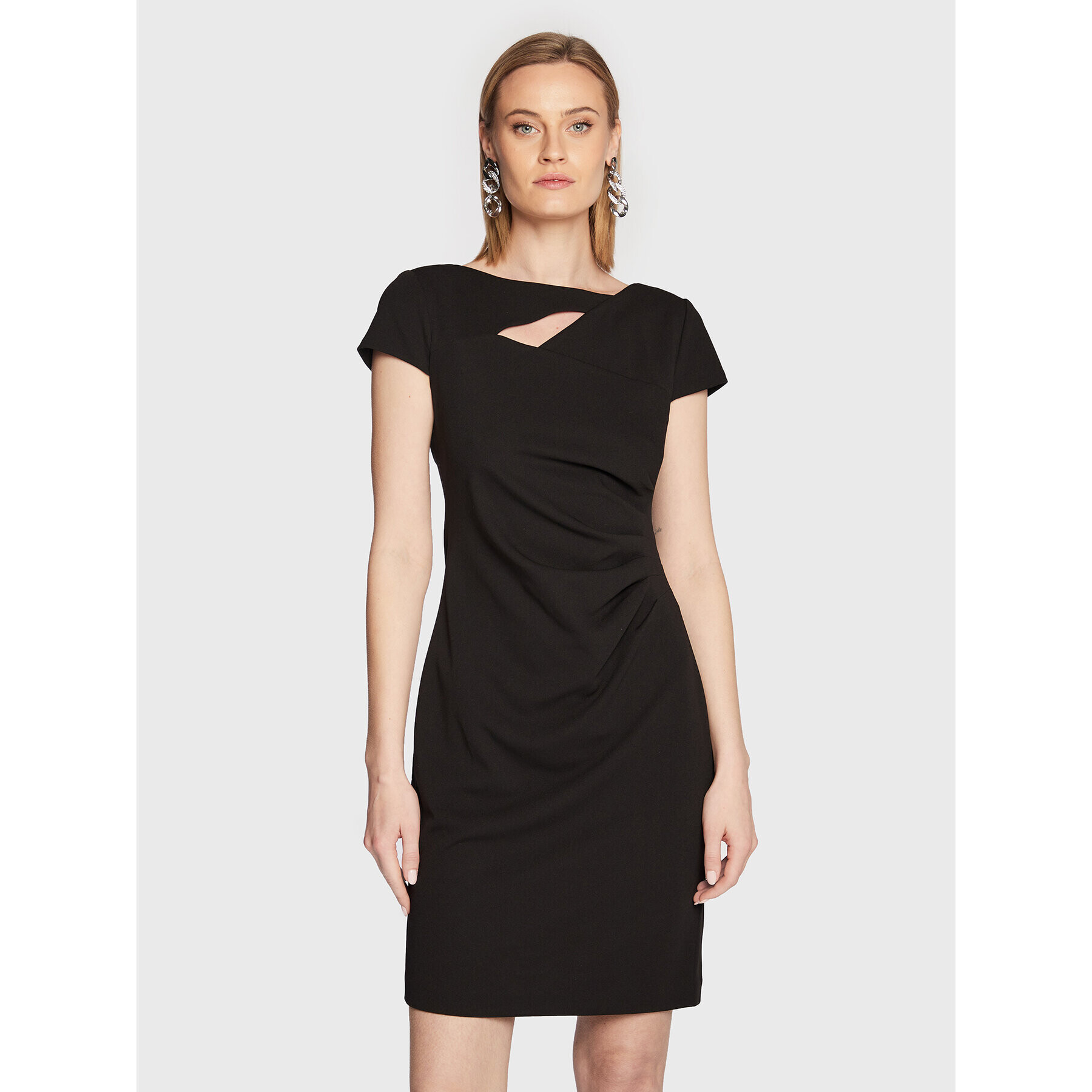 DKNY Rochie de zi DD2H1240 Negru Regular Fit - Pled.ro