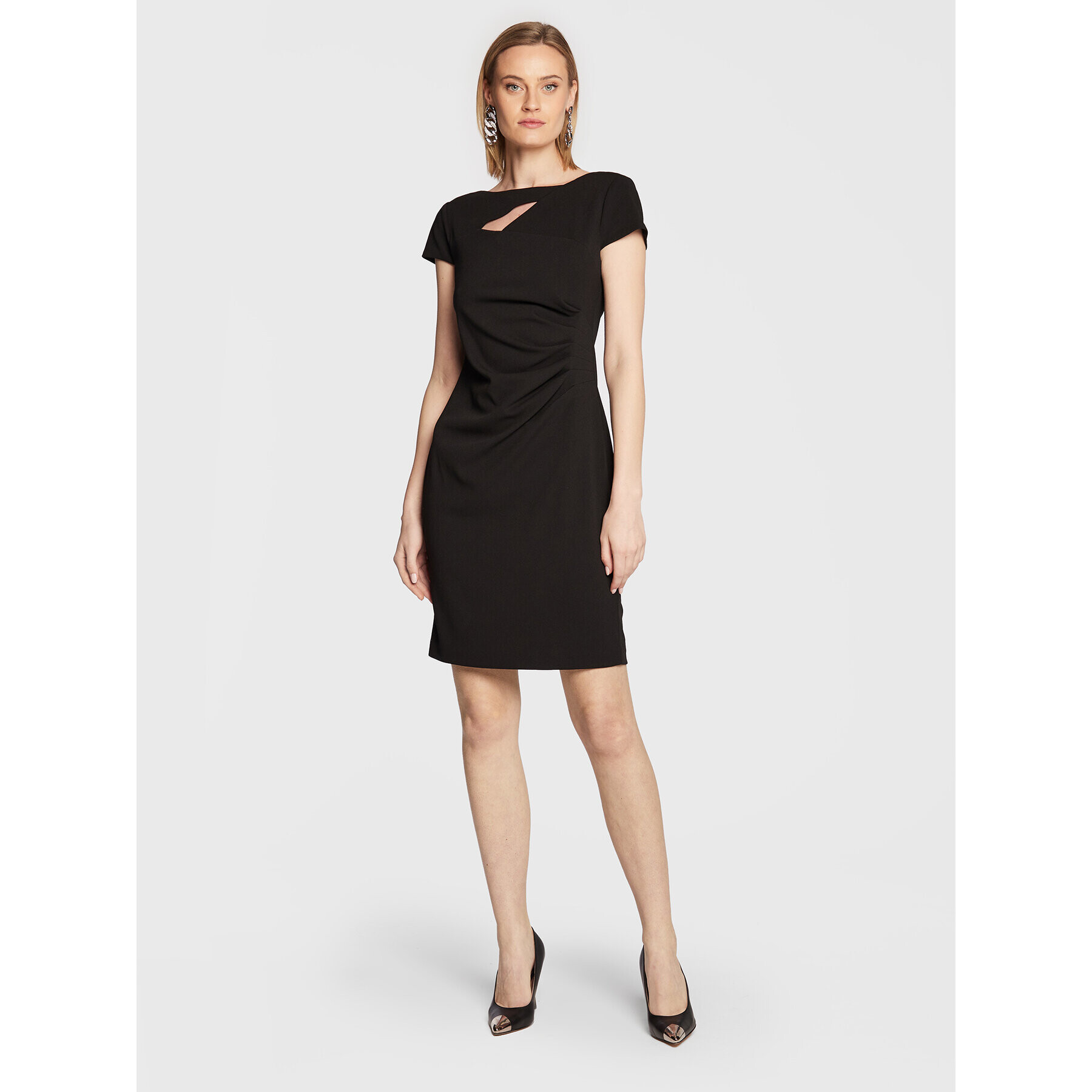 DKNY Rochie de zi DD2H1240 Negru Regular Fit - Pled.ro