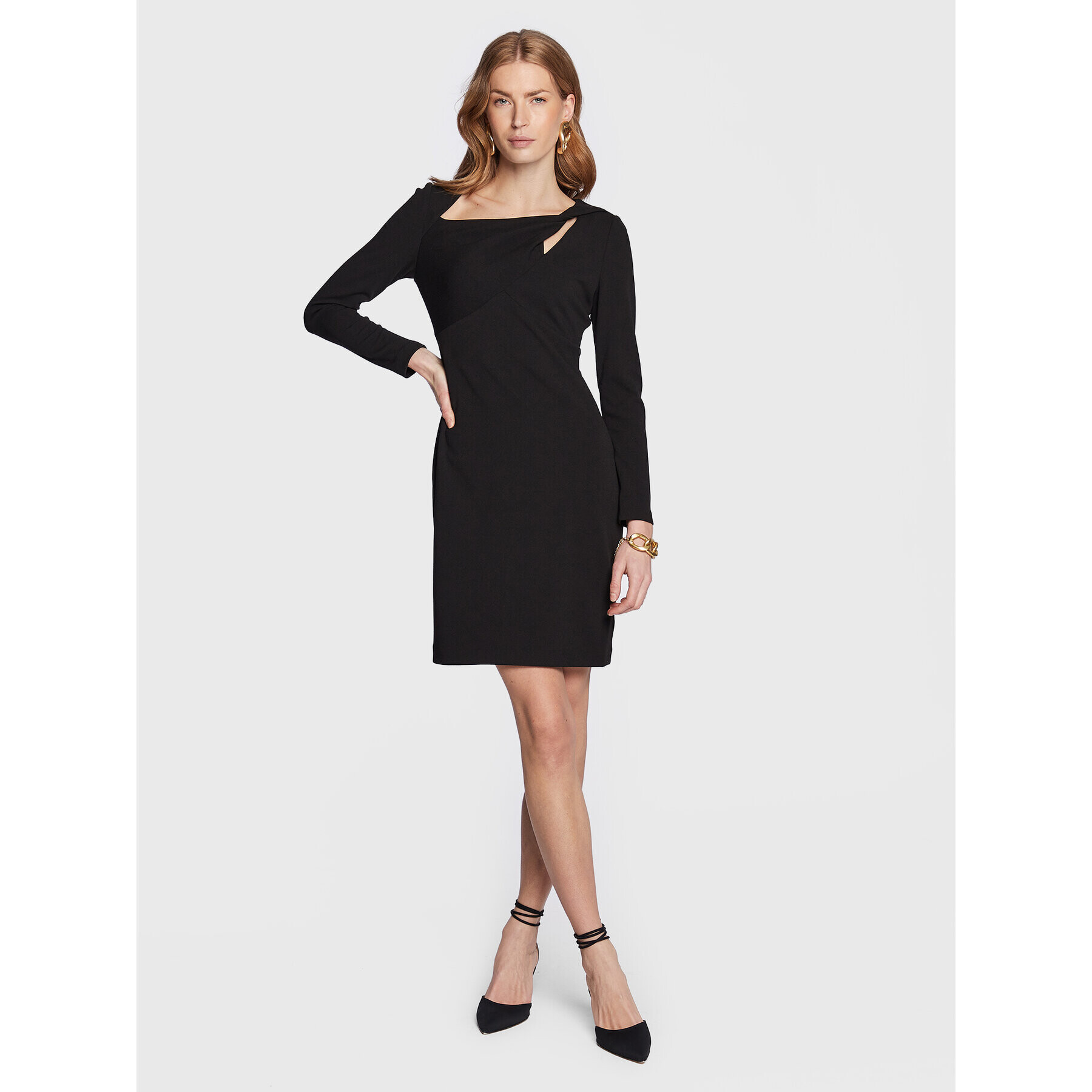 DKNY Rochie de zi DD2J141A Negru Regular Fit - Pled.ro