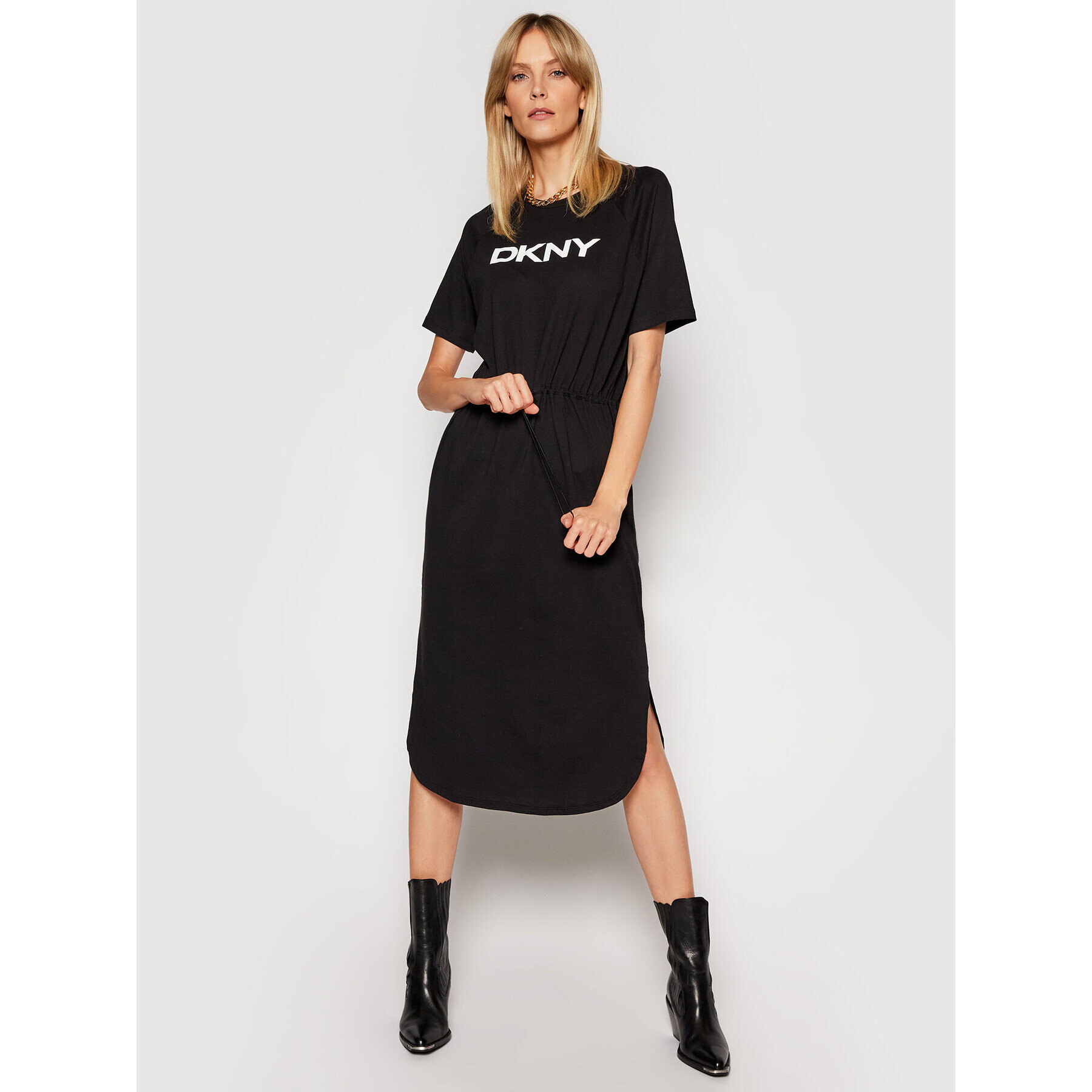 DKNY Rochie de zi P1BD7EGQ Negru Regular Fit - Pled.ro