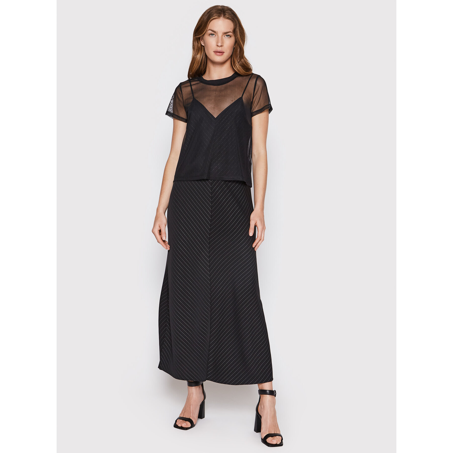 DKNY Rochie de zi P2AB7M07 Negru Regular Fit - Pled.ro