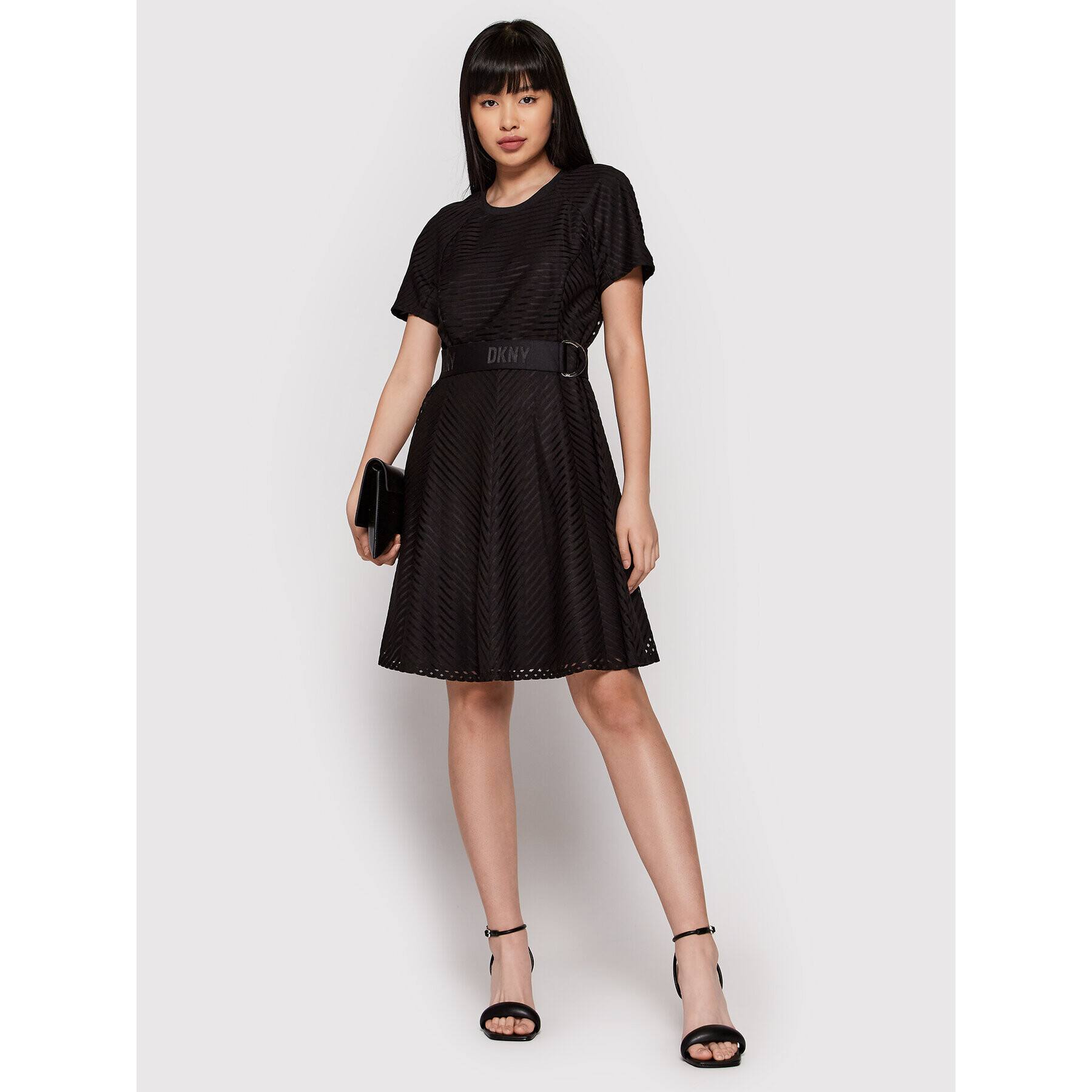 DKNY Rochie de zi P2AB7M14 Negru Regular Fit - Pled.ro