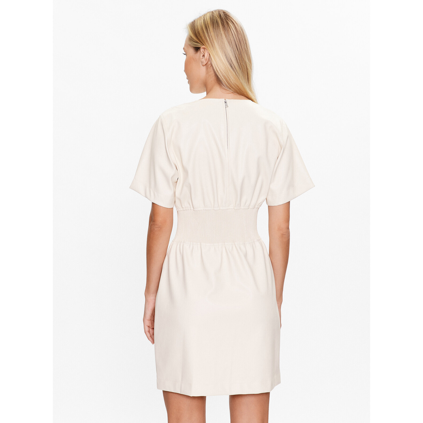 DKNY Rochie de zi P3ABTQ87 Écru Regular Fit - Pled.ro