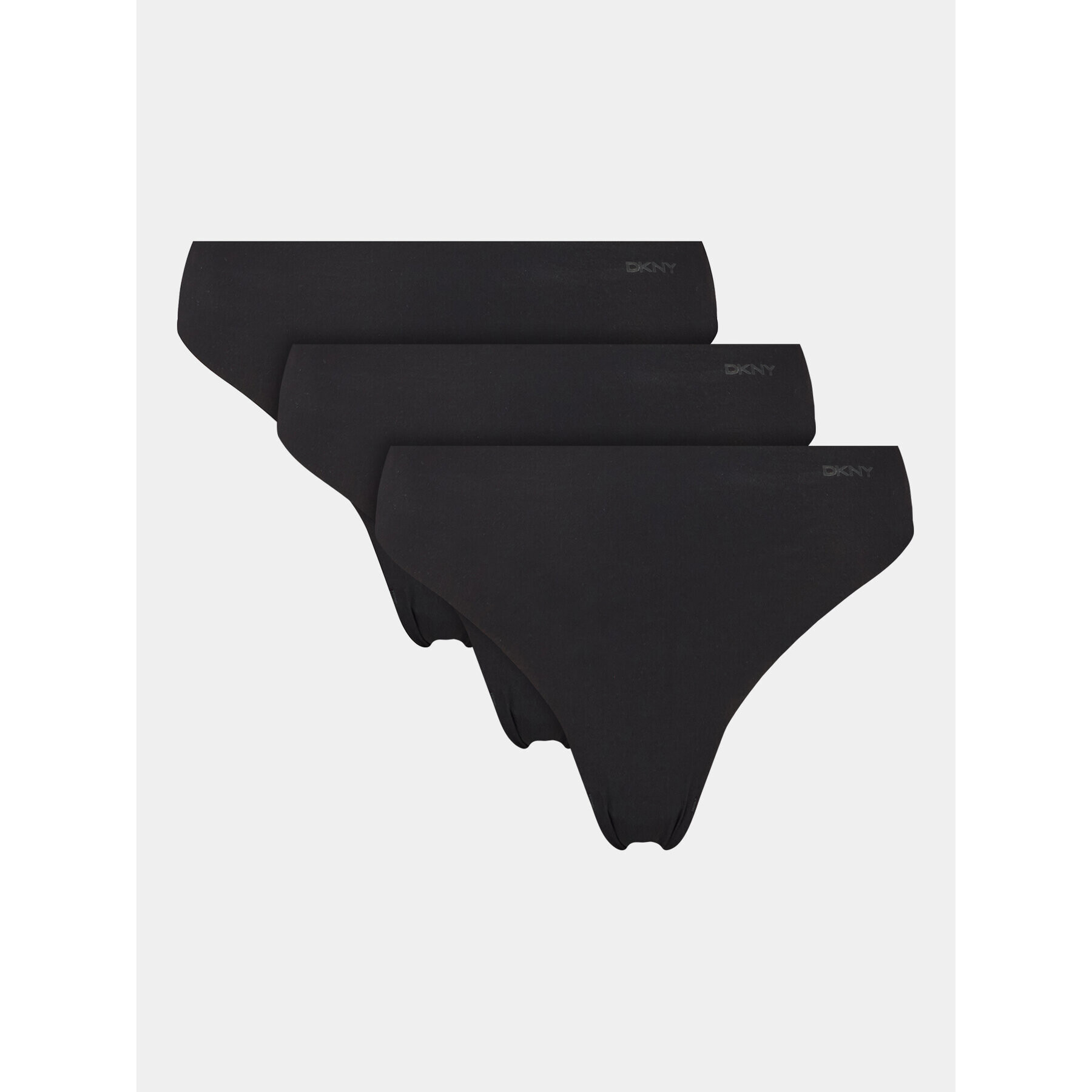 DKNY Set 3 perechi de chiloți tanga DK5026BP3 Negru - Pled.ro