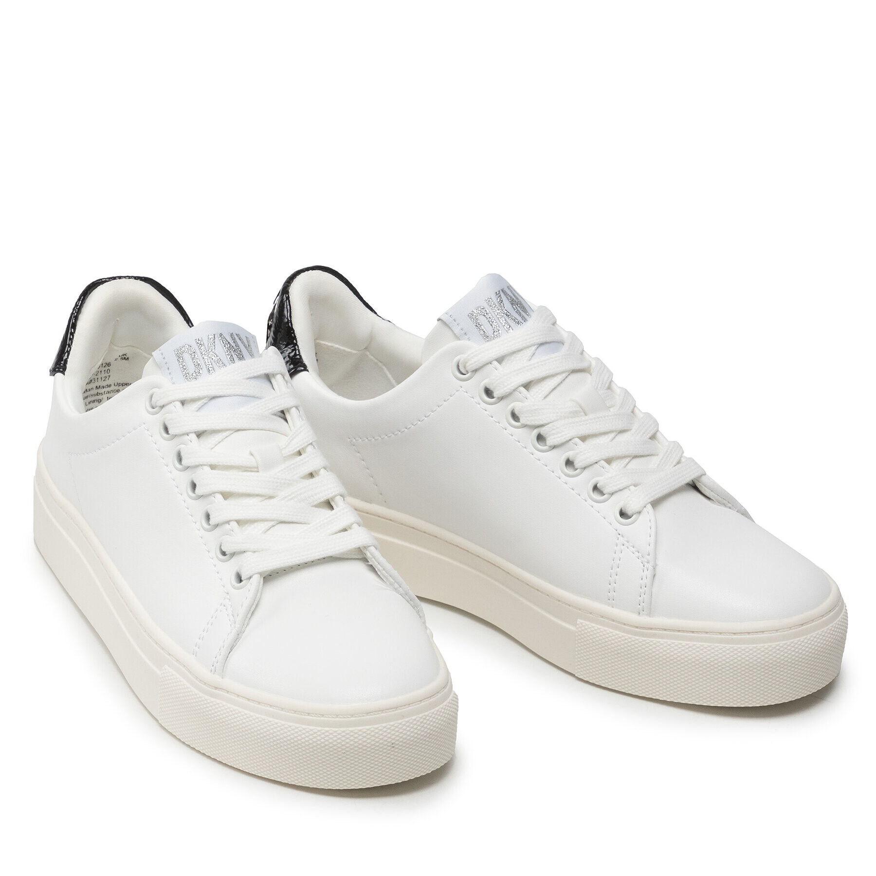 DKNY Sneakers Chambers K4146126 Alb - Pled.ro