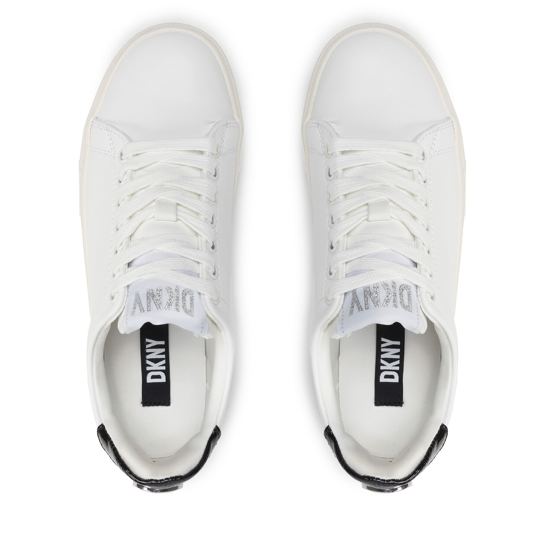 DKNY Sneakers Chambers K4146126 Alb - Pled.ro