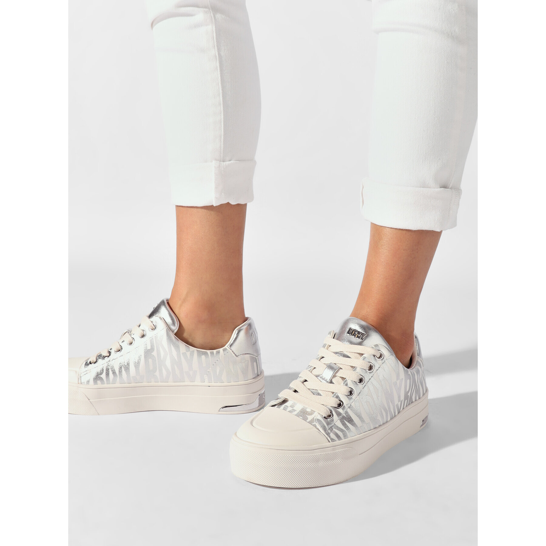 DKNY Sneakers K1385027 Argintiu - Pled.ro