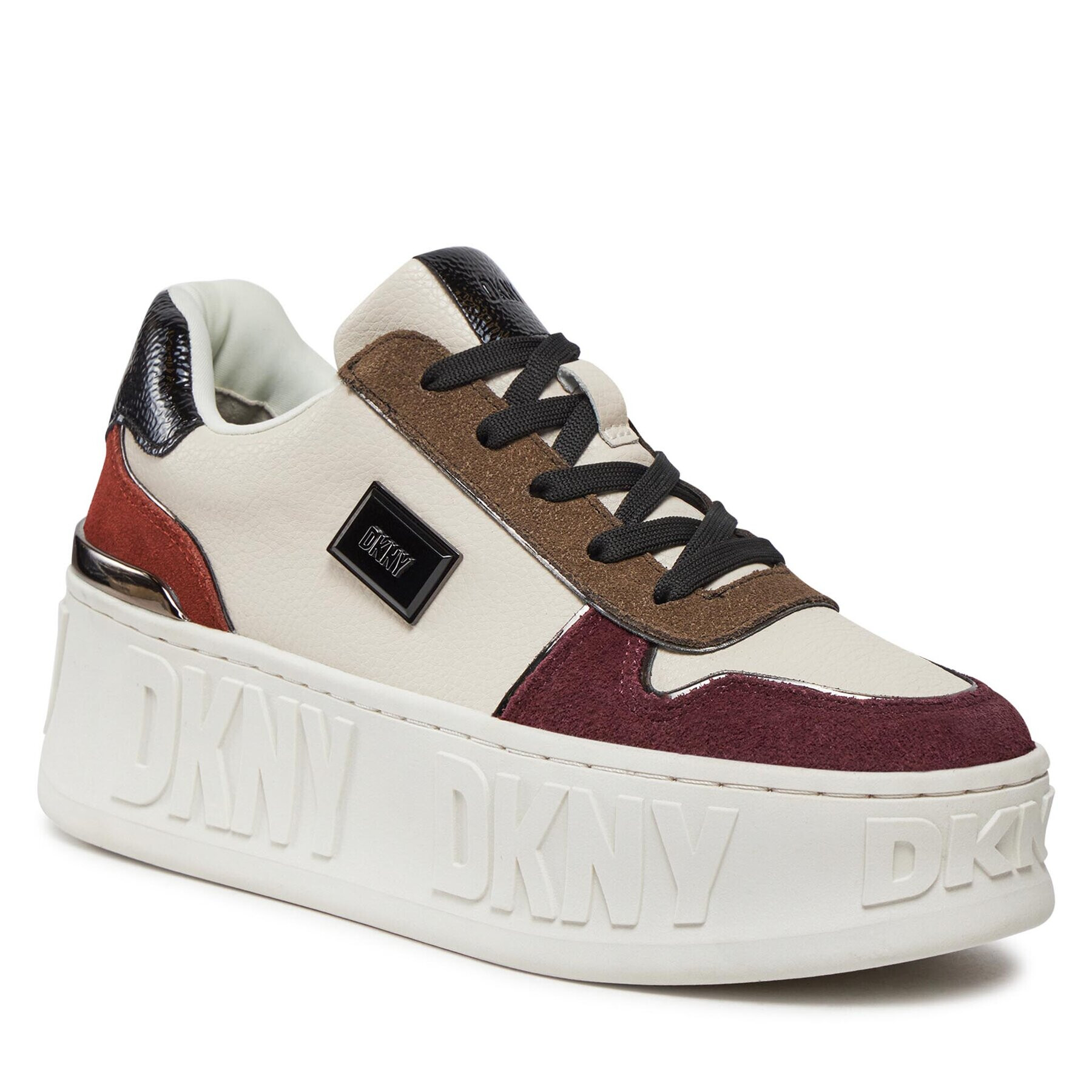 DKNY Sneakers Lowen K3361202 Écru - Pled.ro