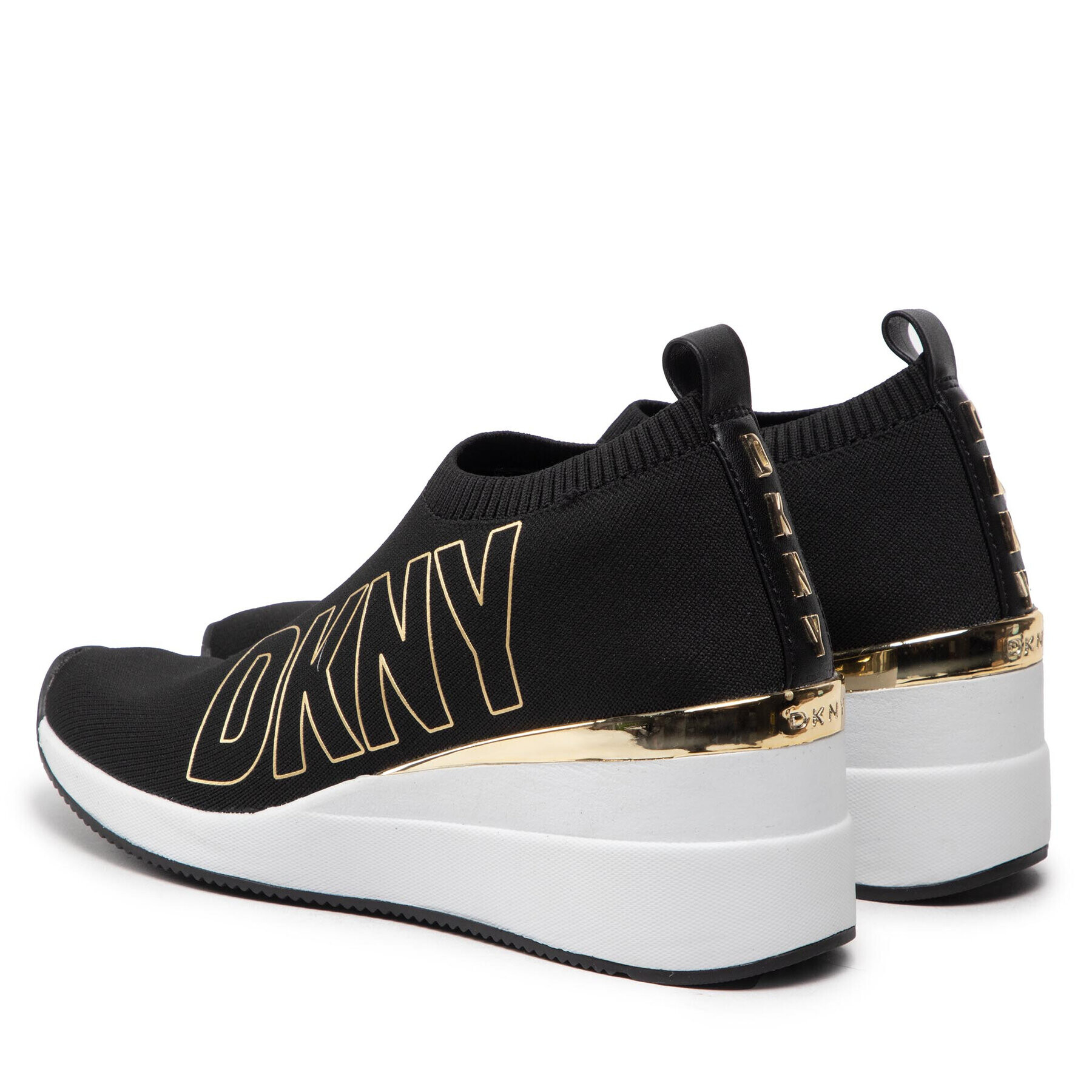 DKNY Sneakers -Pavi-Slip On Wedge Negru - Pled.ro