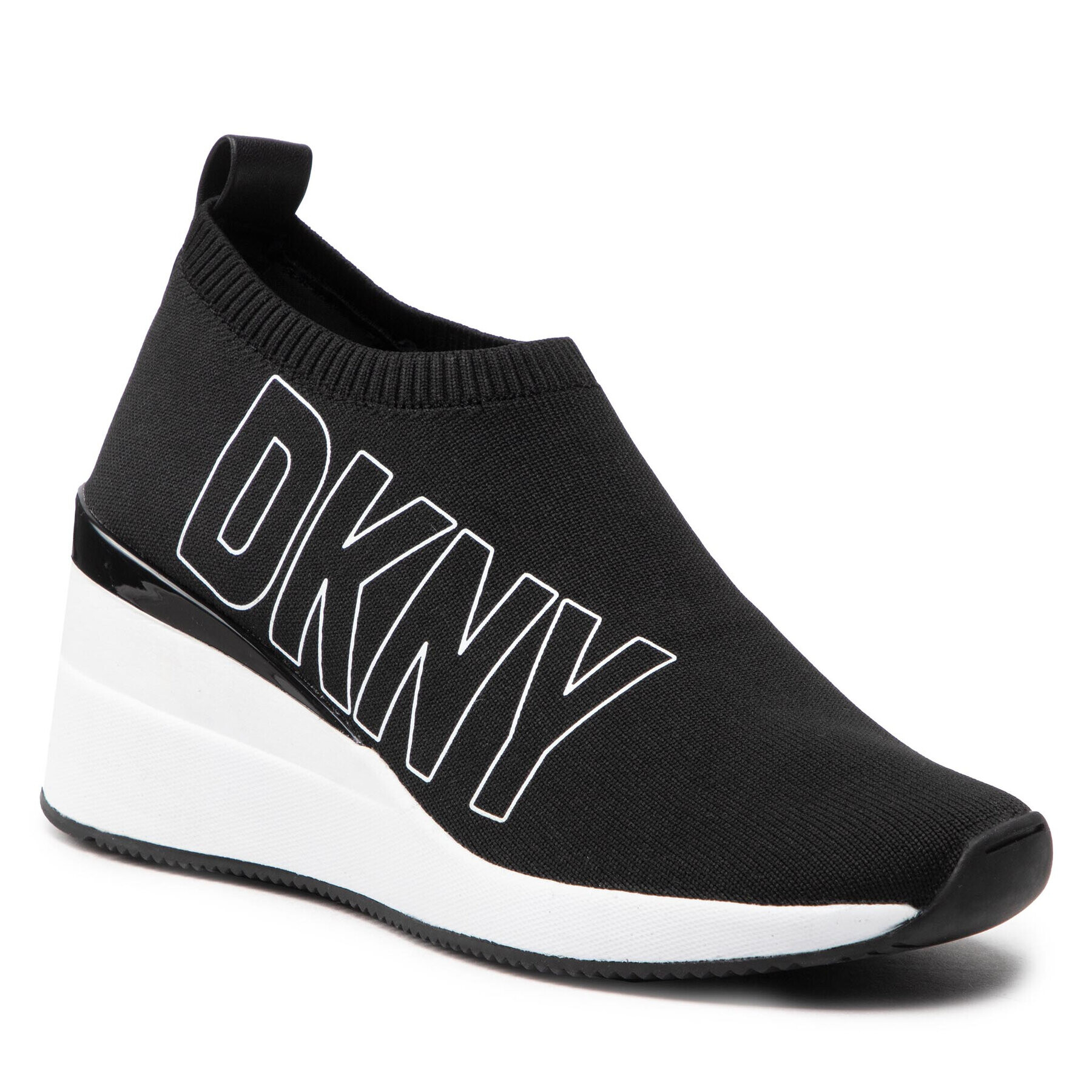 DKNY Sneakers -Pavi-Slip On Wedge Negru - Pled.ro