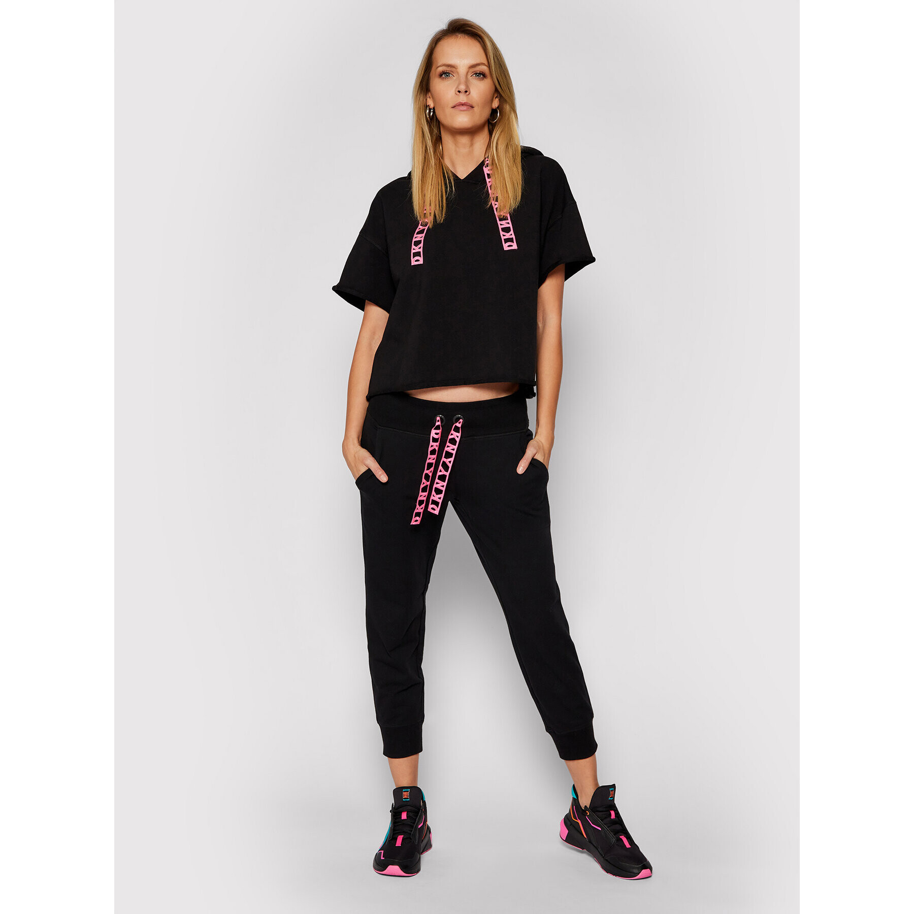 DKNY Sport Bluză DP0T7171 Negru Boxy Fit - Pled.ro