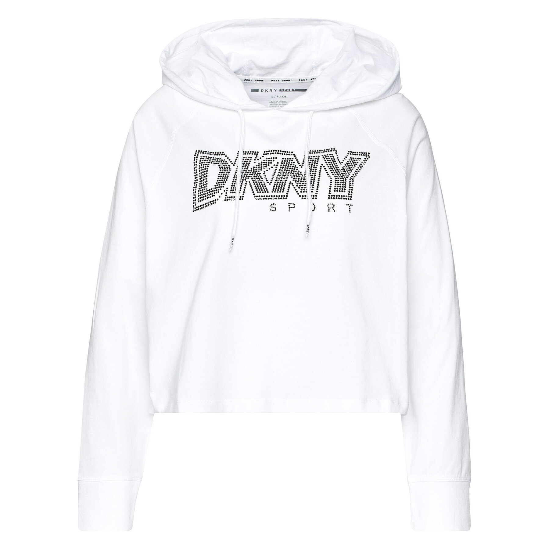 DKNY Sport Bluză DP0T7476 Alb Cropped Fit - Pled.ro