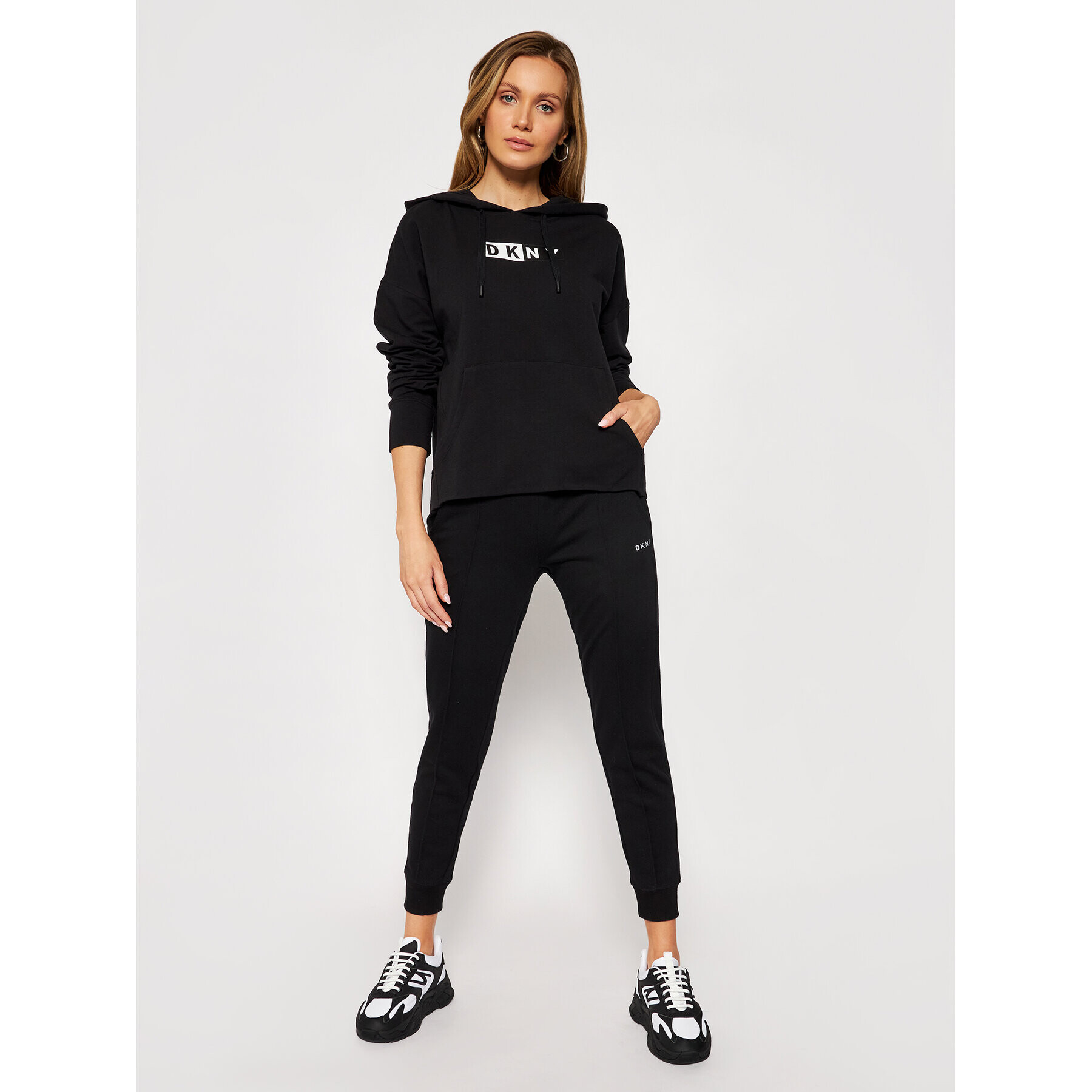 DKNY Sport Bluză DP0T7713 Negru Loose Fit - Pled.ro