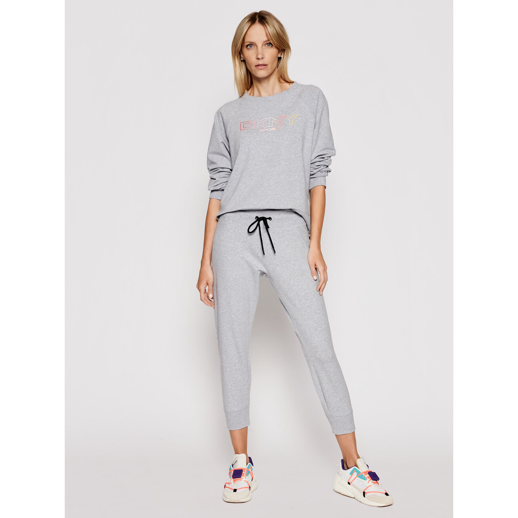 DKNY Sport Bluză DP1T8022 Gri Regular Fit - Pled.ro