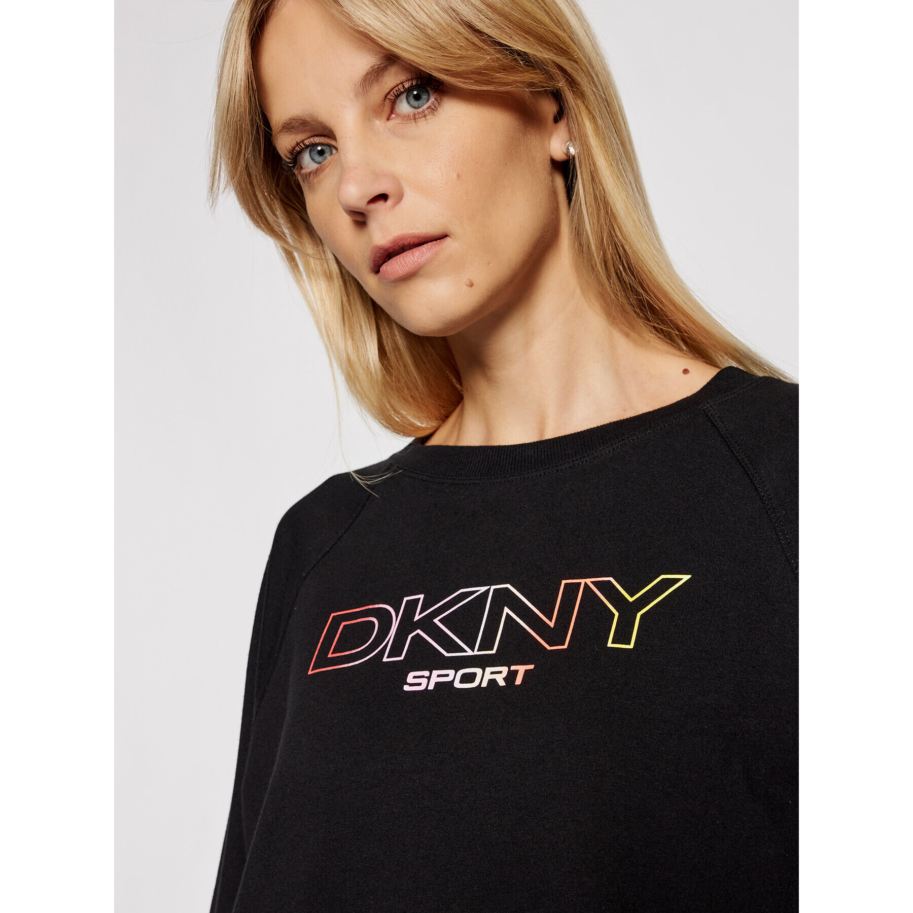 DKNY Sport Bluză DP1T8022 Negru Regular Fit - Pled.ro