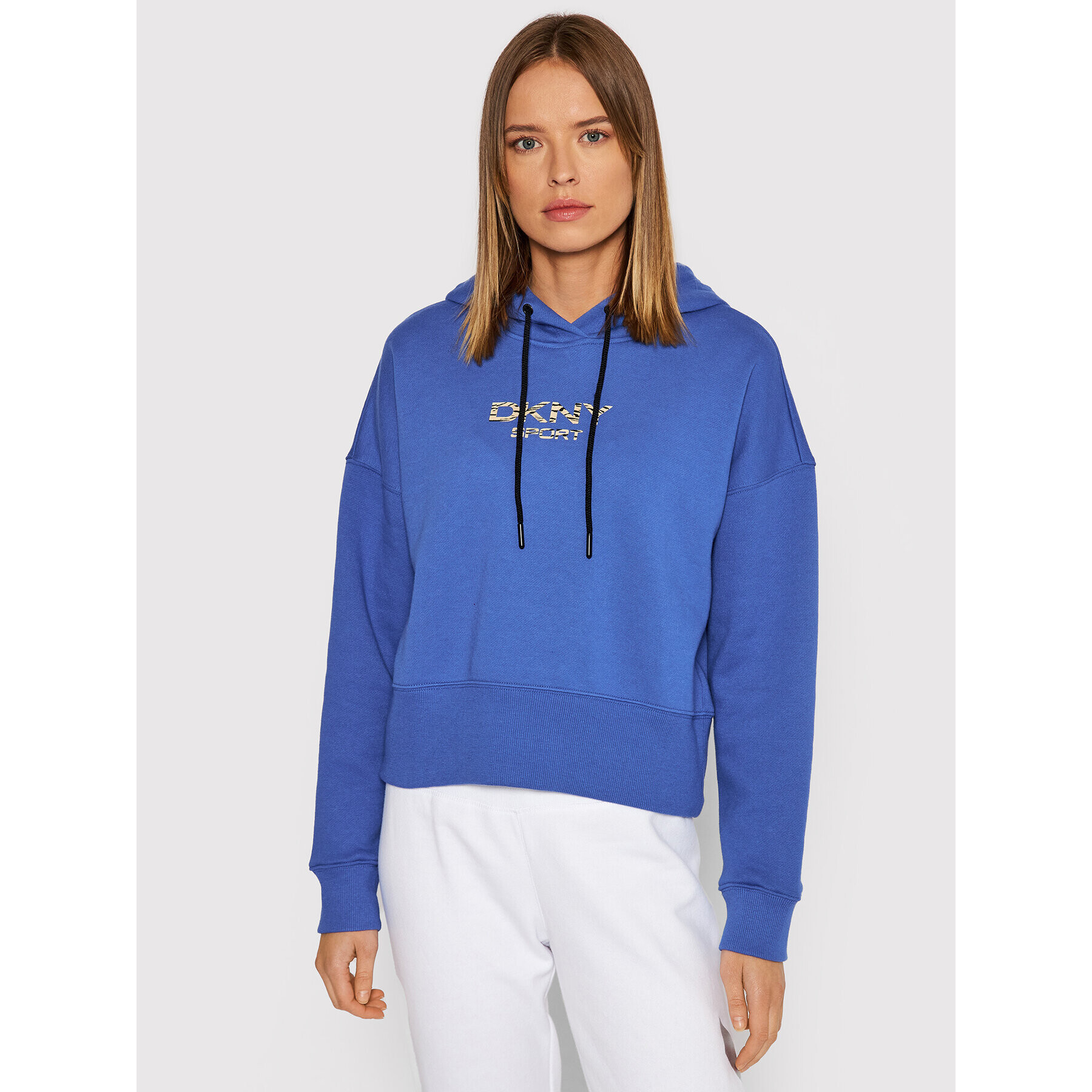 DKNY Sport Bluză DP1T8221 Albastru Relaxed Fit - Pled.ro