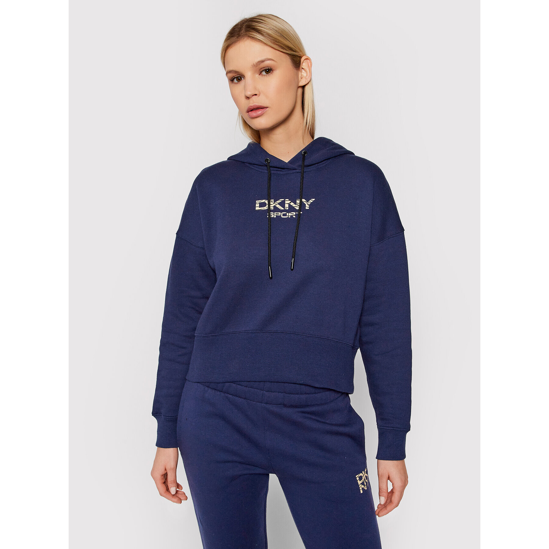 DKNY Sport Bluză DP1T8221 Bleumarin Relaxed Fit - Pled.ro