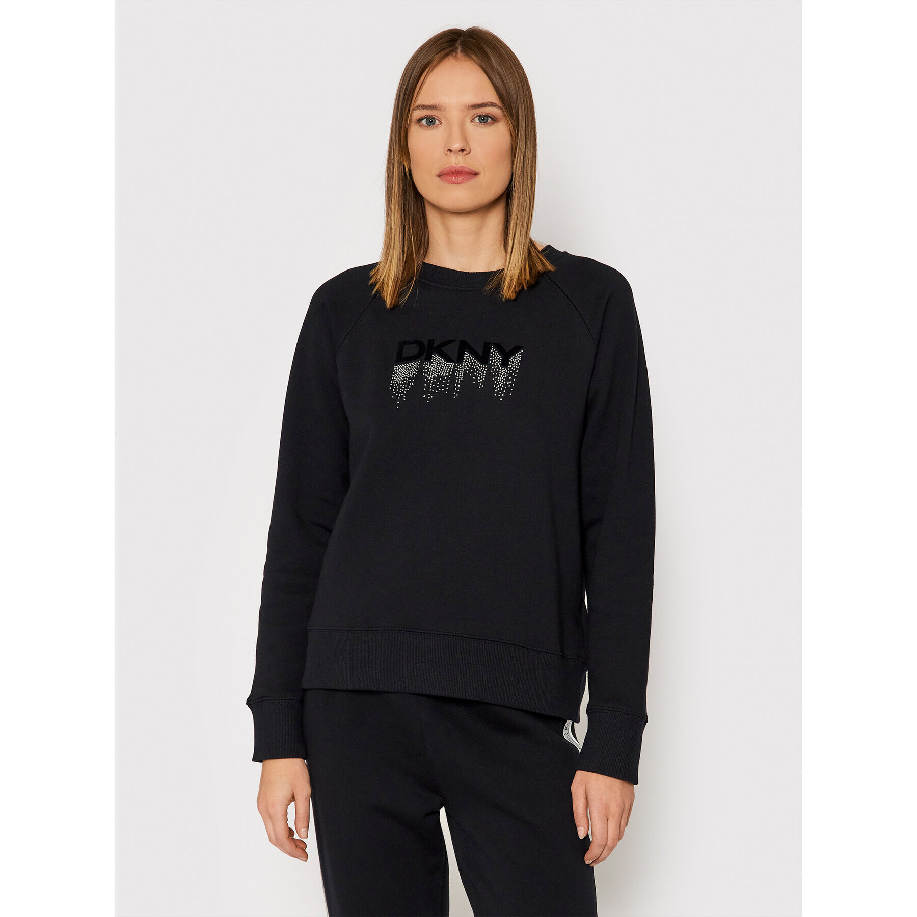 DKNY Sport Bluză DP1T8276 Negru Regular Fit - Pled.ro