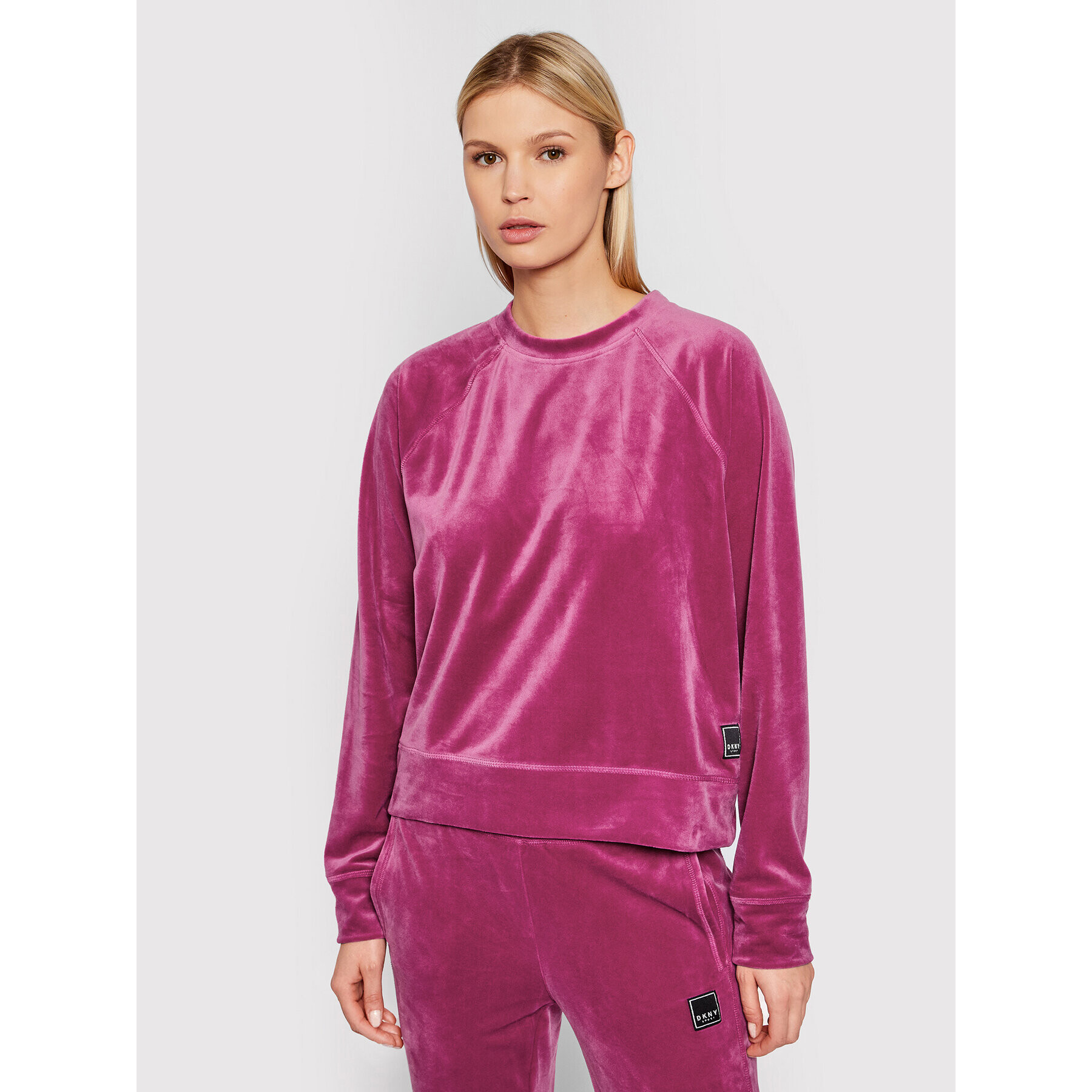 DKNY Sport Bluză DP1T8279 Roz Regular Fit - Pled.ro