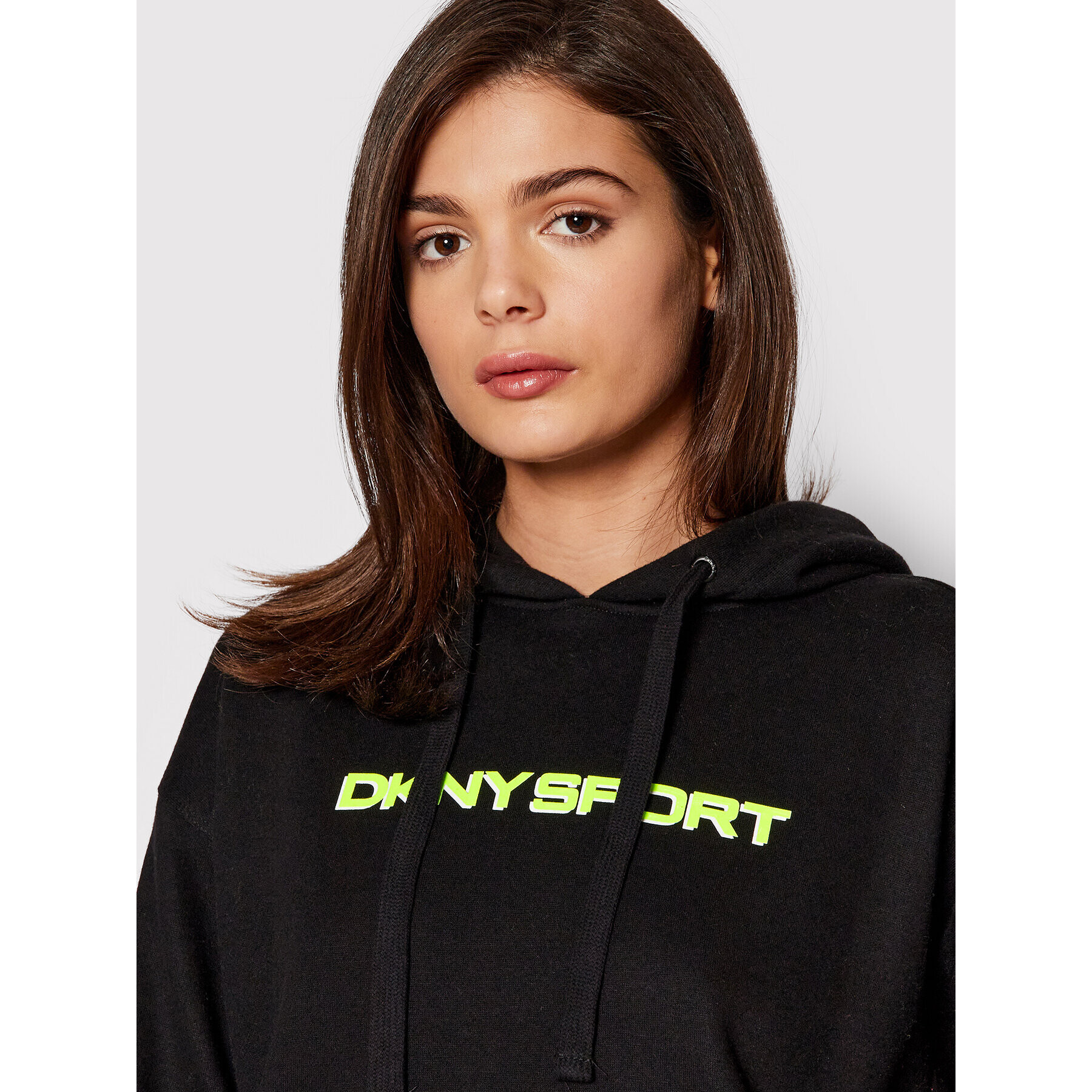 DKNY Sport Bluză DP1T8423 Negru Oversize - Pled.ro