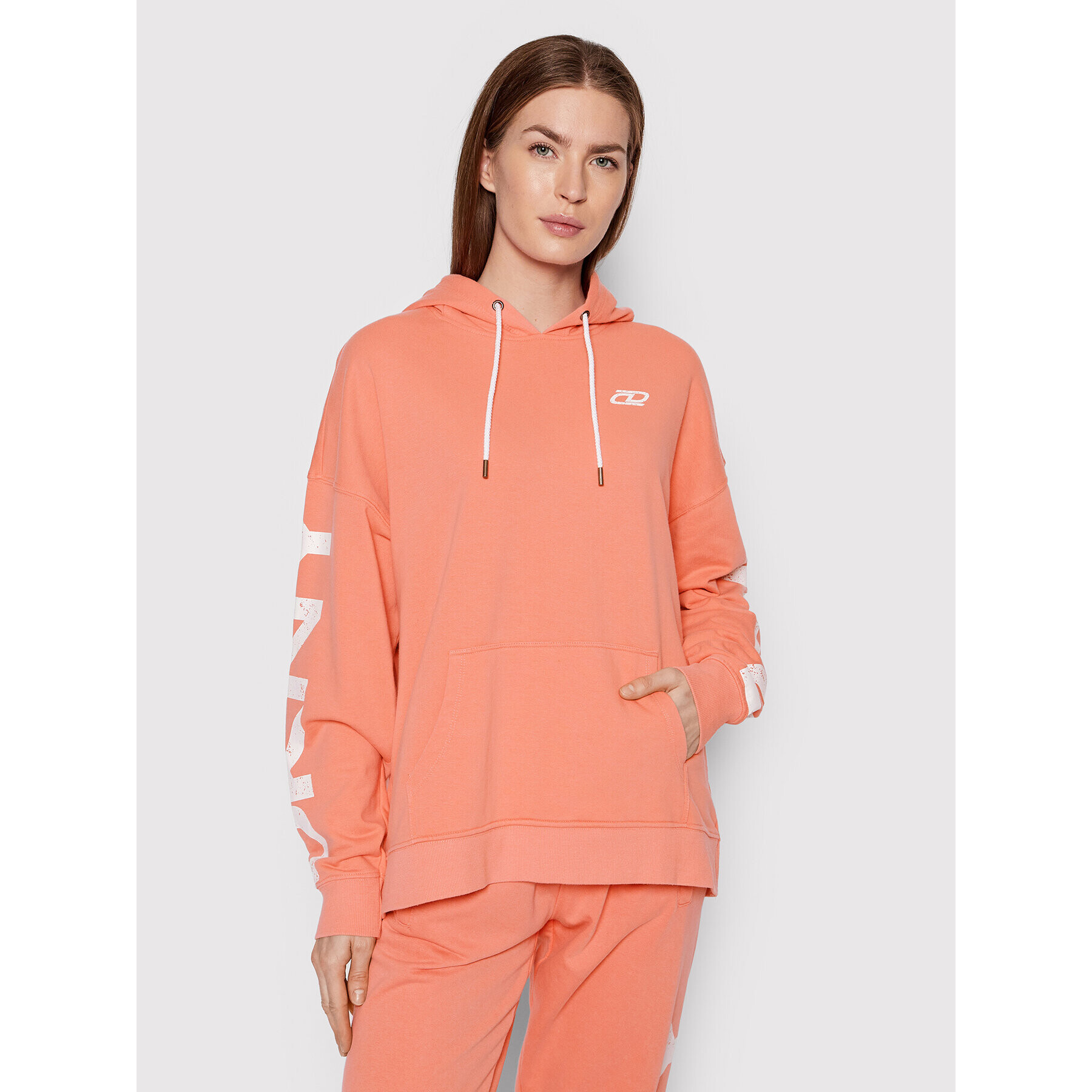 DKNY Sport Bluză DP1T8461 Portocaliu Relaxed Fit - Pled.ro