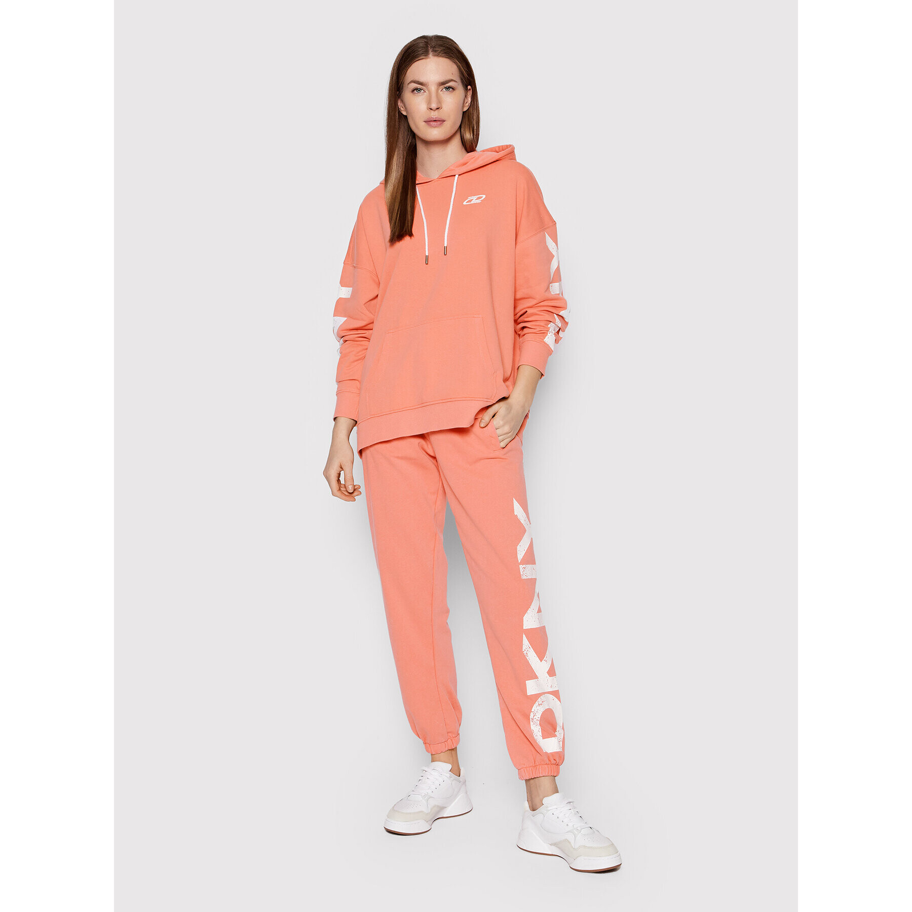 DKNY Sport Bluză DP1T8461 Portocaliu Relaxed Fit - Pled.ro