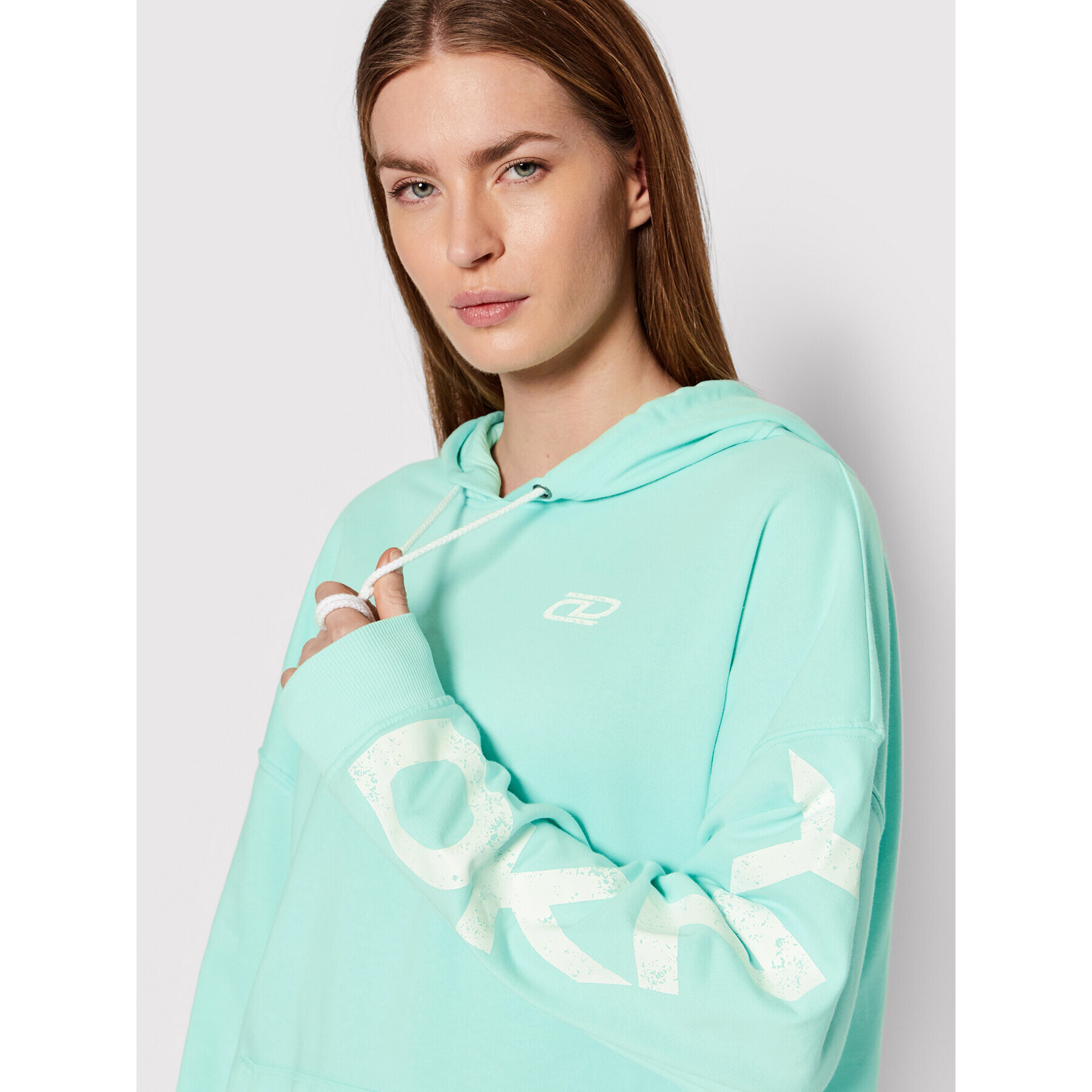 DKNY Sport Bluză DP1T8461 Verde Relaxed Fit - Pled.ro