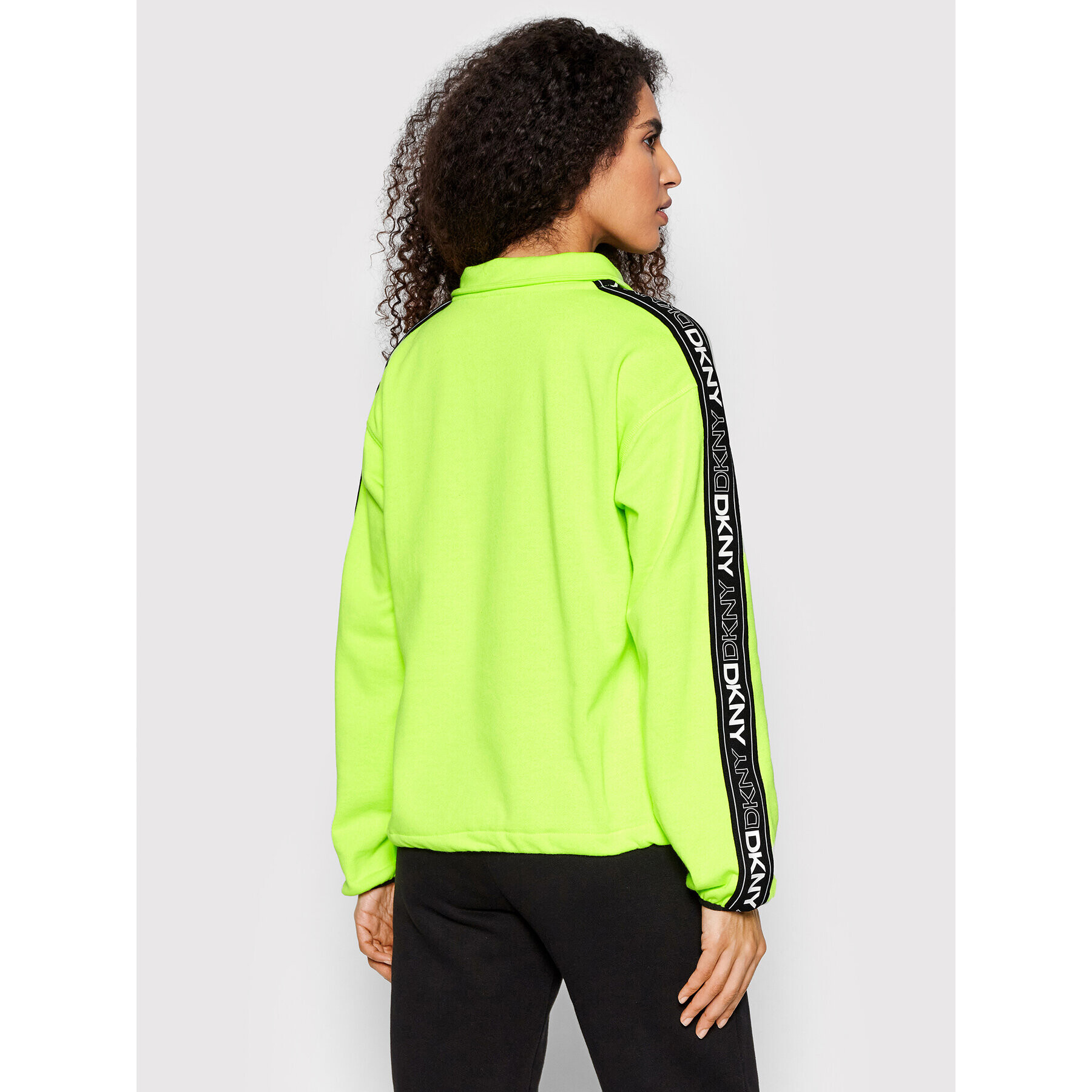 DKNY Sport Bluză DP1T8786 Verde Relaxed Fit - Pled.ro