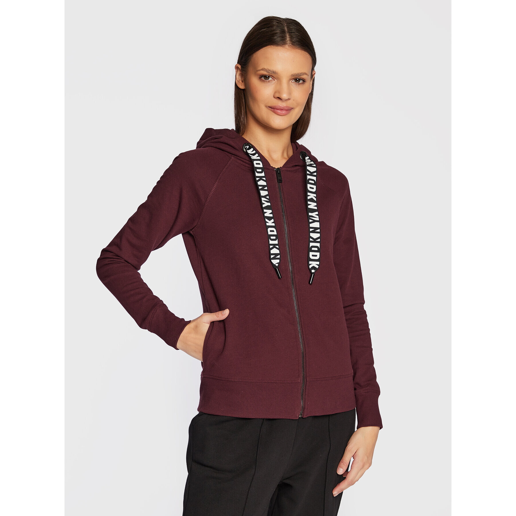 DKNY Sport Bluză DP2J8598 Vișiniu Regular Fit - Pled.ro