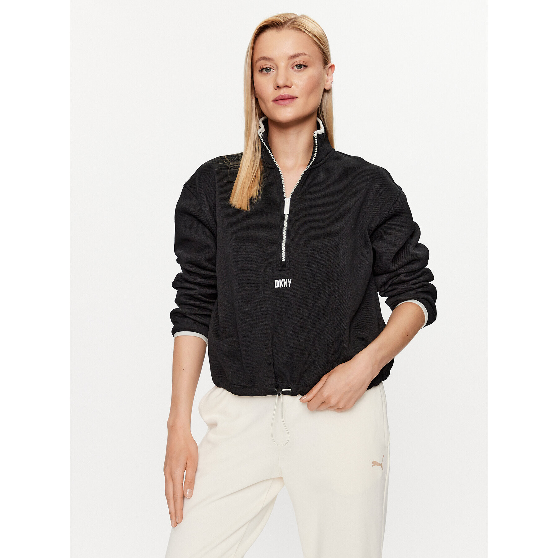 DKNY Sport Bluză DP2T8237 Negru Regular Fit - Pled.ro