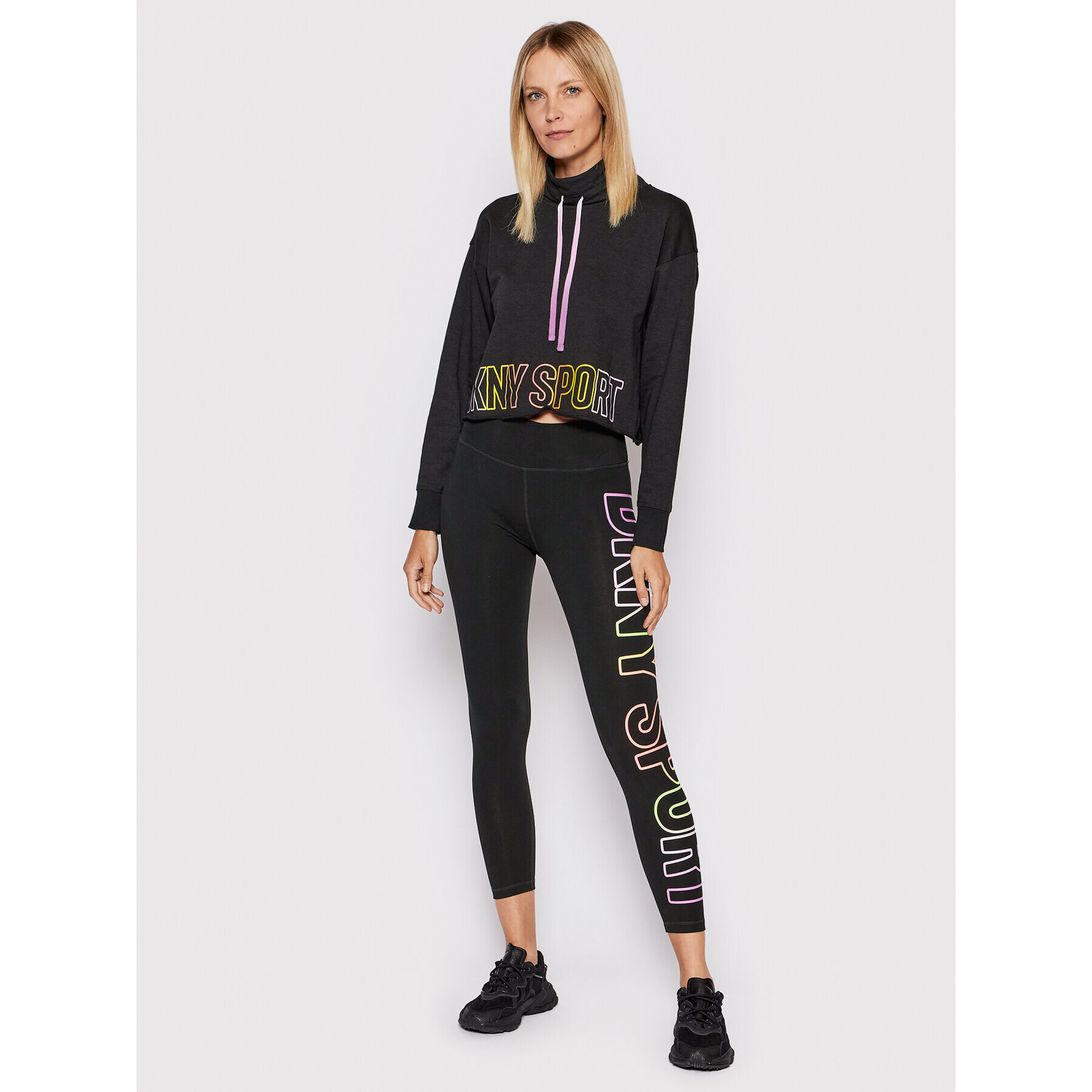 DKNY Sport Bluză DP2T8651 Negru Regular Fit - Pled.ro