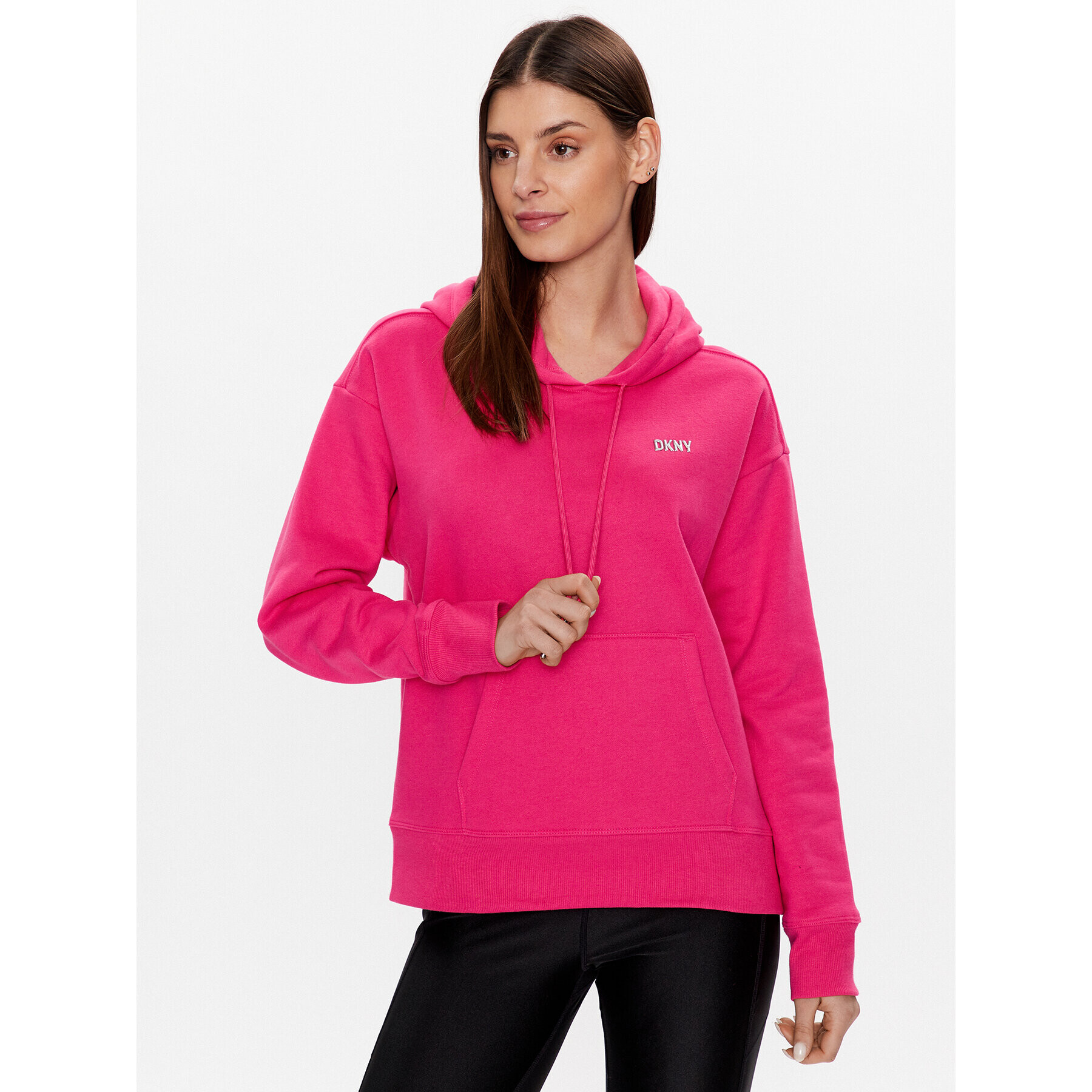 DKNY Sport Bluză DP2T9057 Roz Classic Fit - Pled.ro