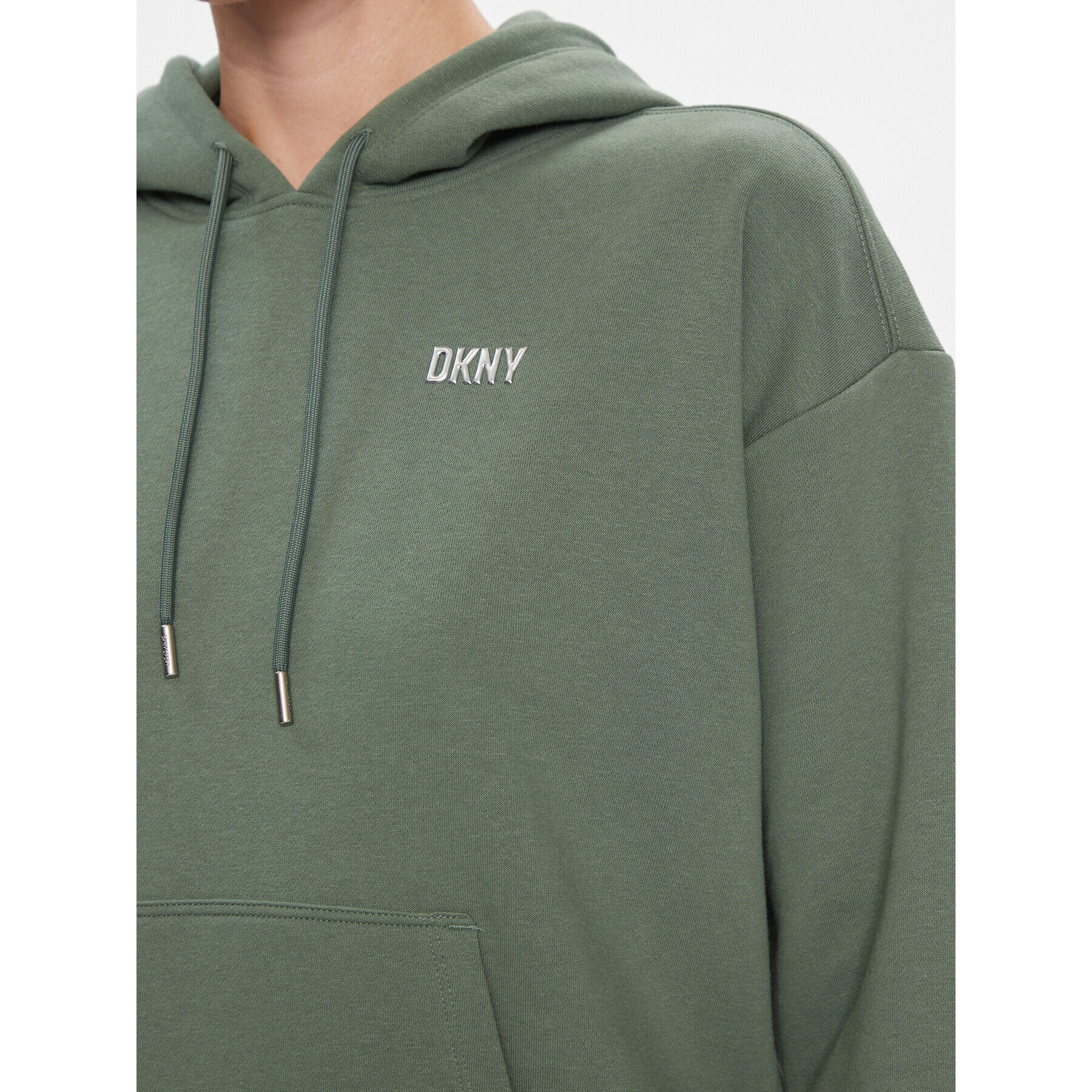 DKNY Sport Bluză DP2T9057 Verde Classic Fit - Pled.ro