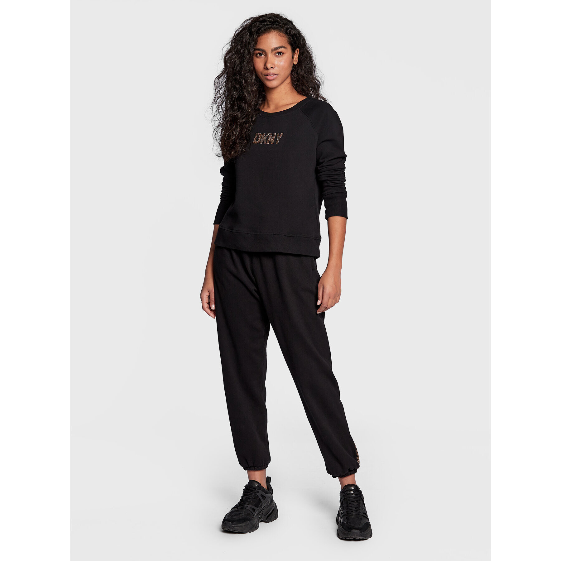 DKNY Sport Bluză DP2T9121 Negru Regular Fit - Pled.ro