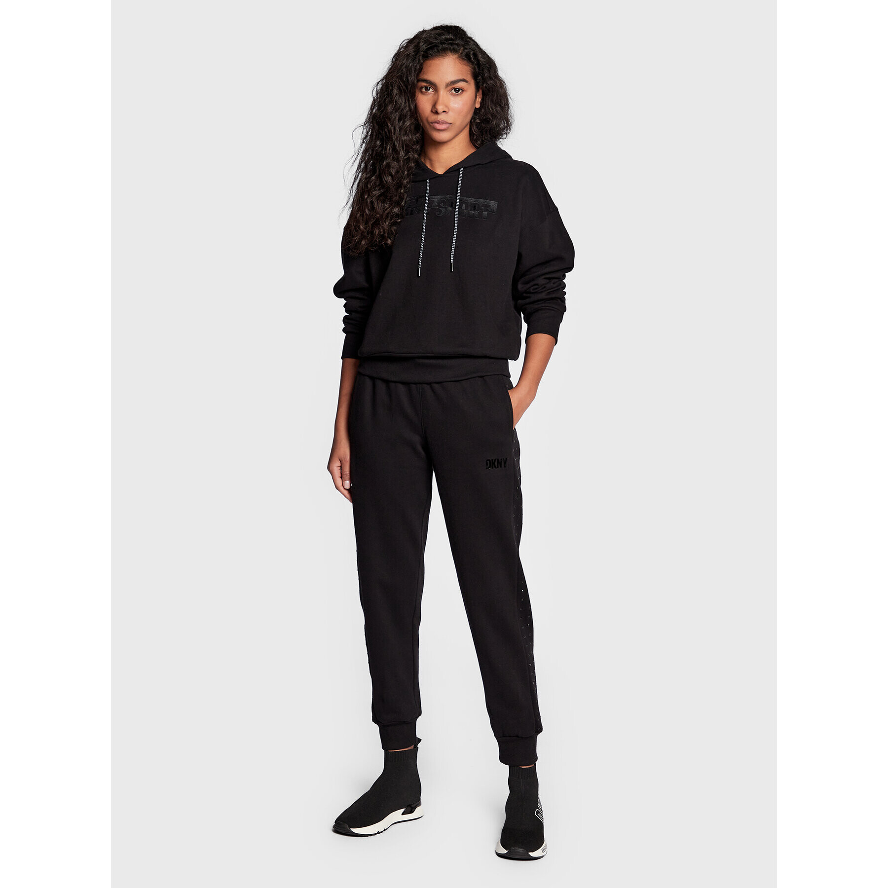 DKNY Sport Bluză DP2T9136 Negru Regular Fit - Pled.ro