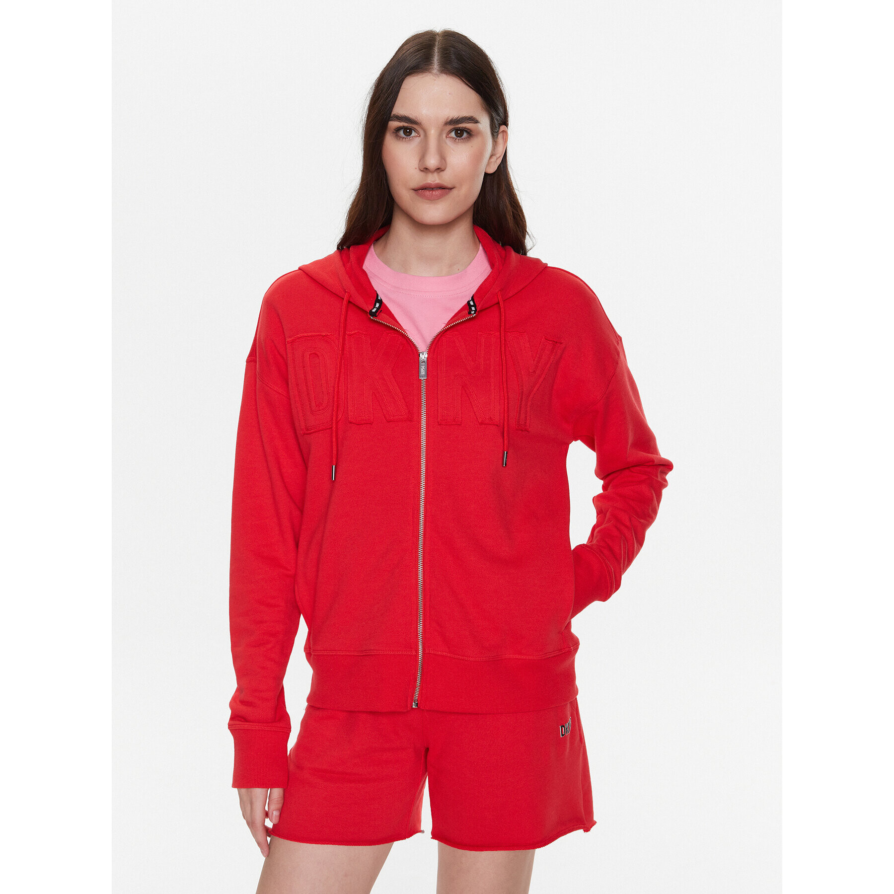 DKNY Sport Bluză DP3J9276 Roșu Classic Fit - Pled.ro