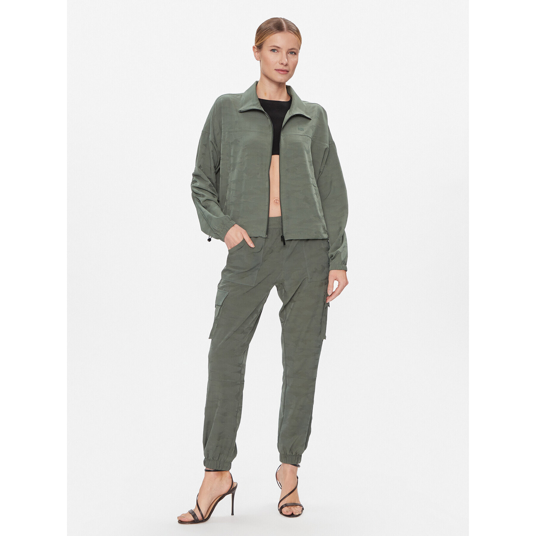 DKNY Sport Bluză DP3J9377 Verde Regular Fit - Pled.ro