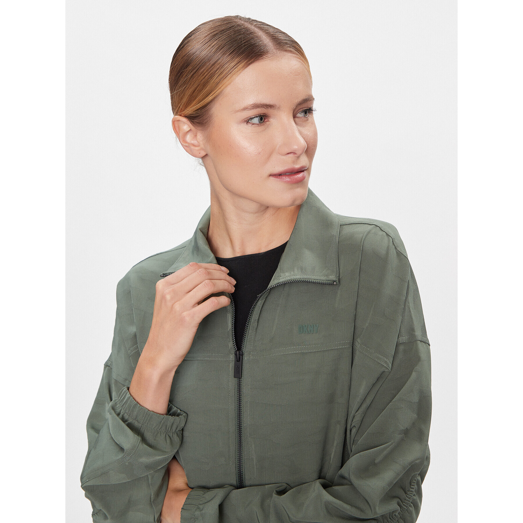 DKNY Sport Bluză DP3J9377 Verde Regular Fit - Pled.ro