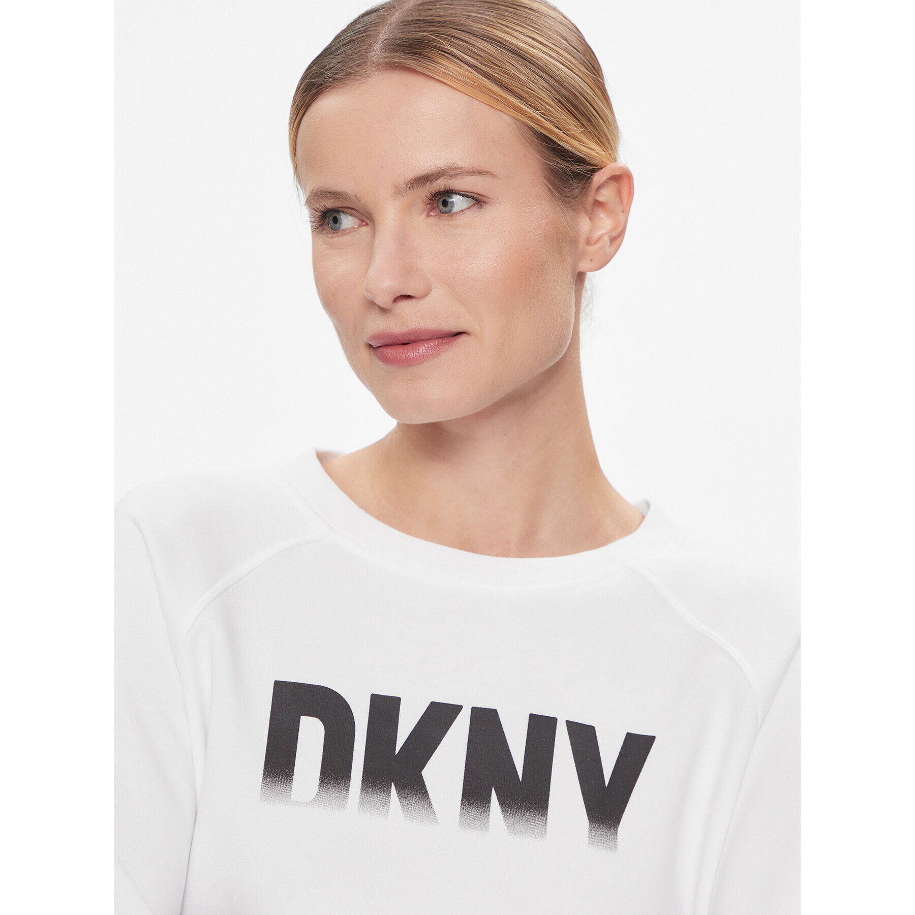 DKNY Sport Bluză DP3T9623 Alb Relaxed Fit - Pled.ro