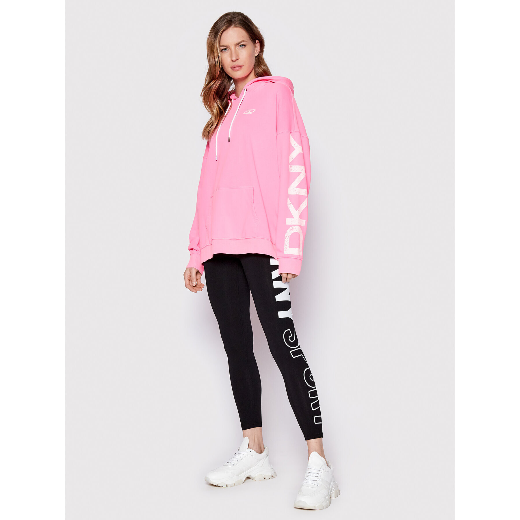 DKNY Sport Bluză DP1T8461 Roz Relaxed Fit - Pled.ro