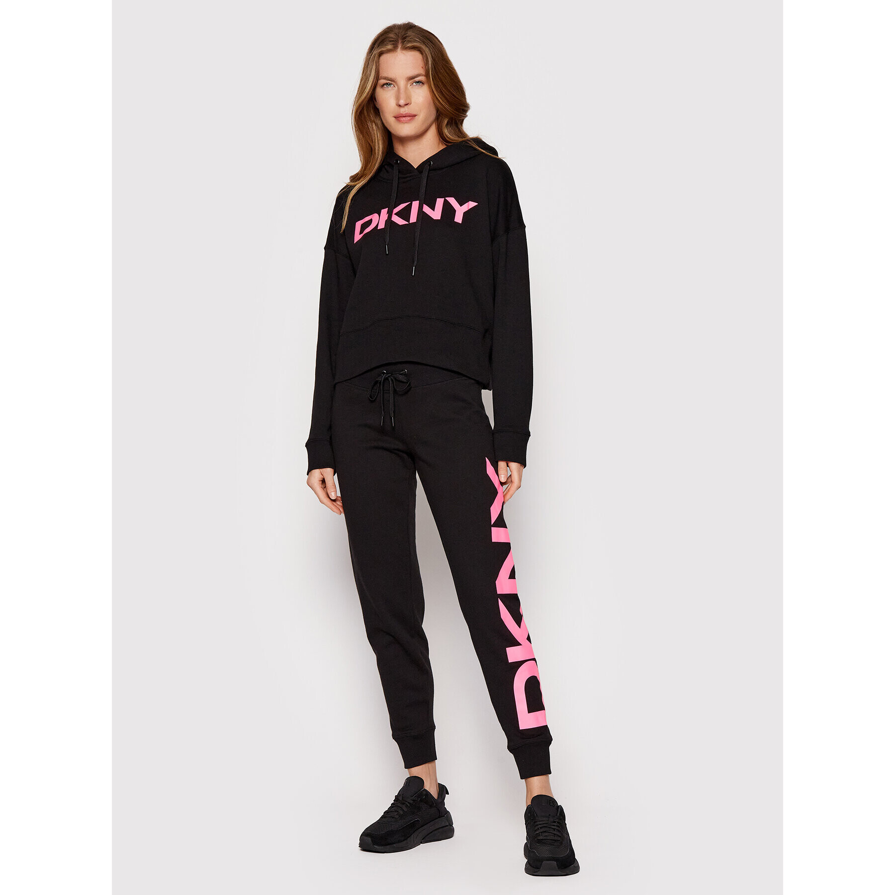 DKNY Sport Bluză DP1T8642 Negru Regular Fit - Pled.ro