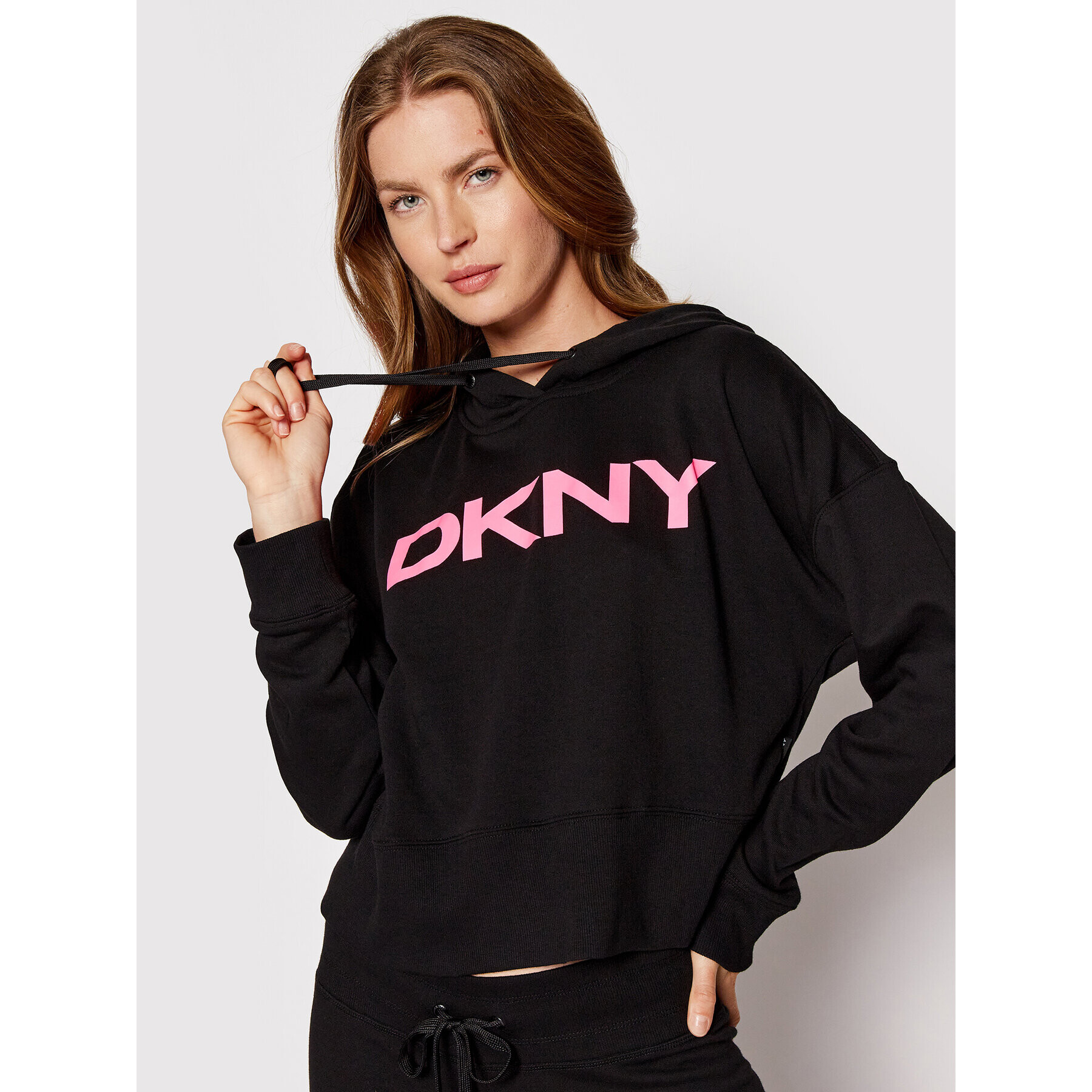 DKNY Sport Bluză DP1T8642 Negru Regular Fit - Pled.ro