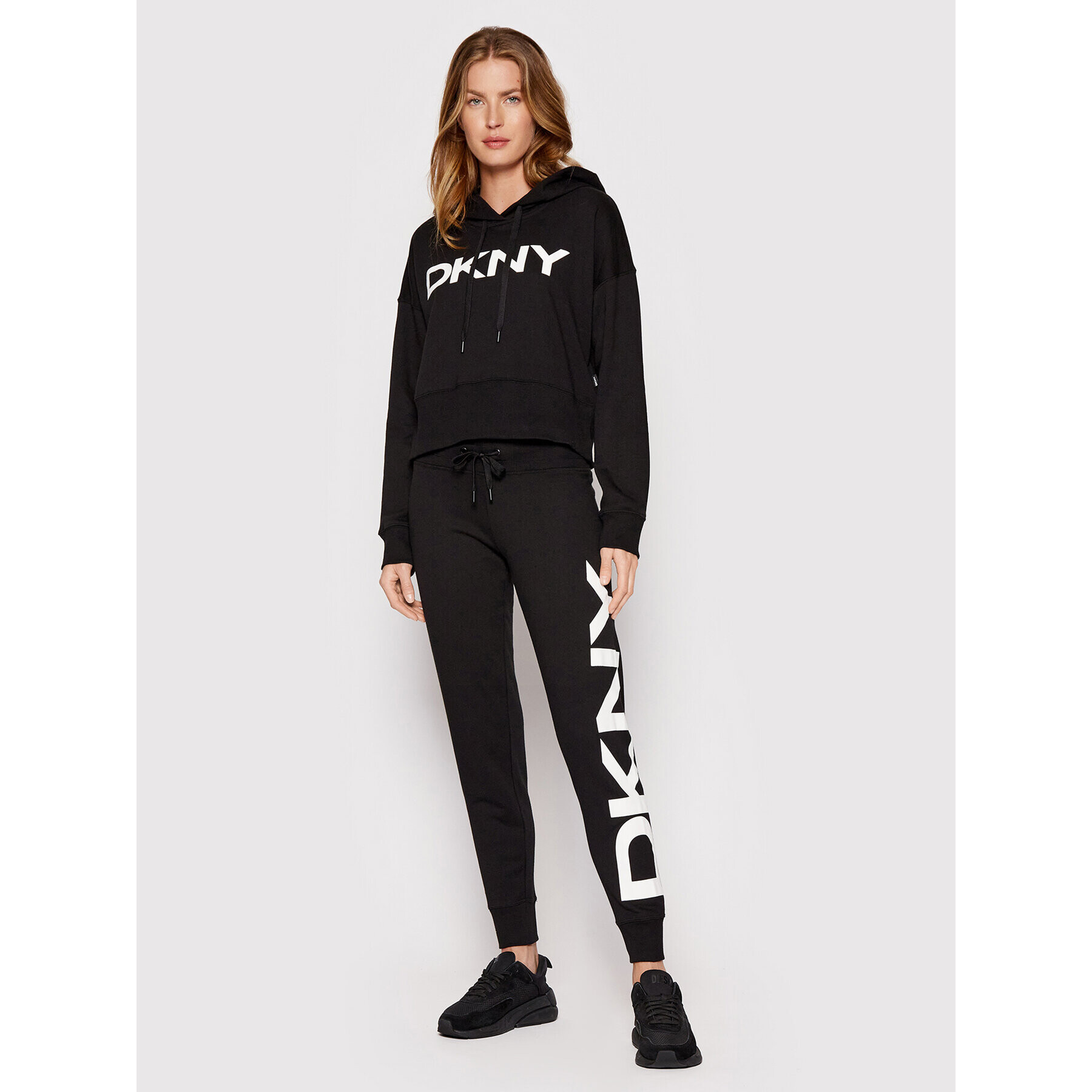 DKNY Sport Bluză DP1T8642 Negru Regular Fit - Pled.ro