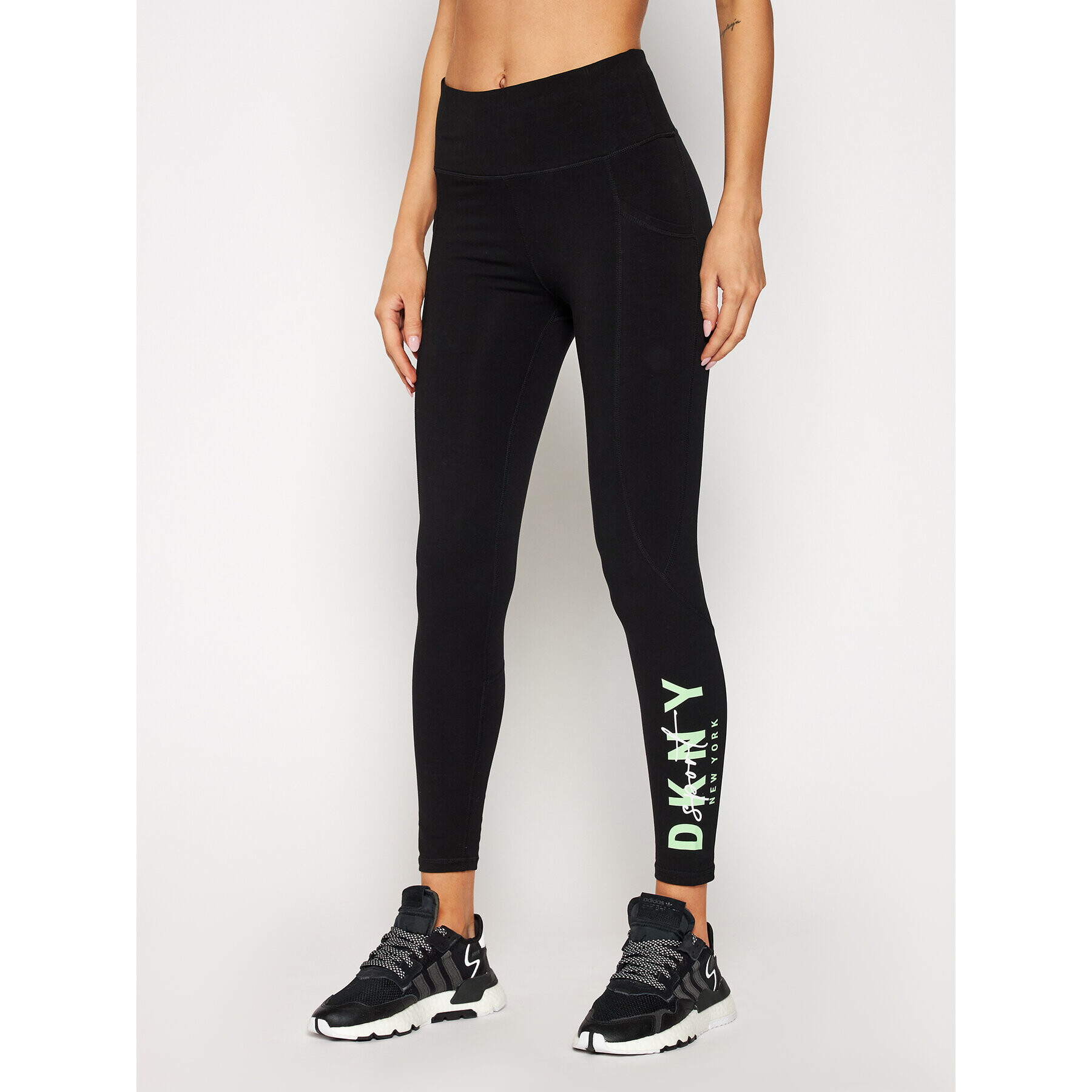 DKNY Sport Colanți DP0P2524 Negru Slim Fit - Pled.ro