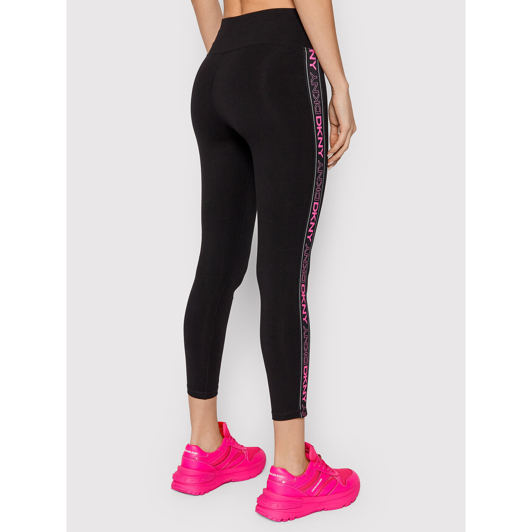 DKNY Sport Colanți DP1P2484 Negru Slim Fit - Pled.ro